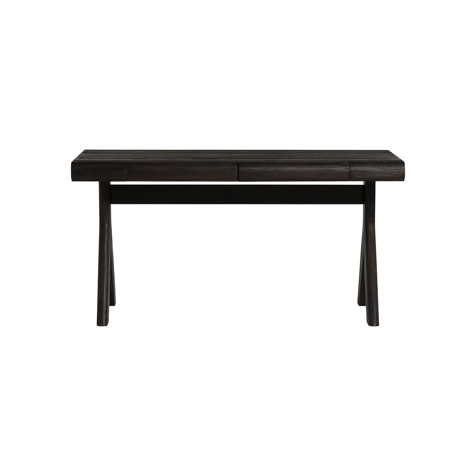 Elstow Desk - Brushed Black Brown Pine