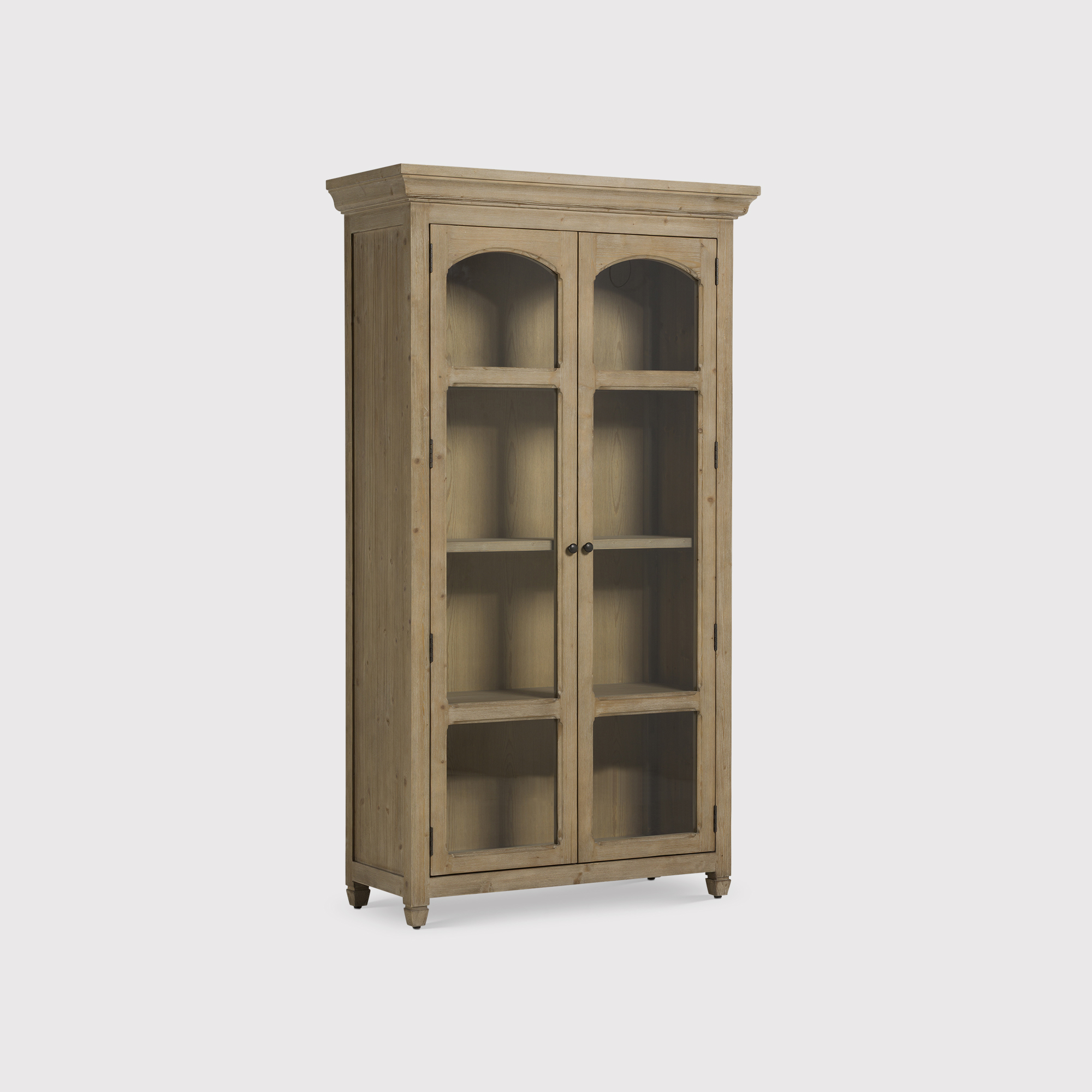 Morlin Grey Wood 2 Door Display Cabinet