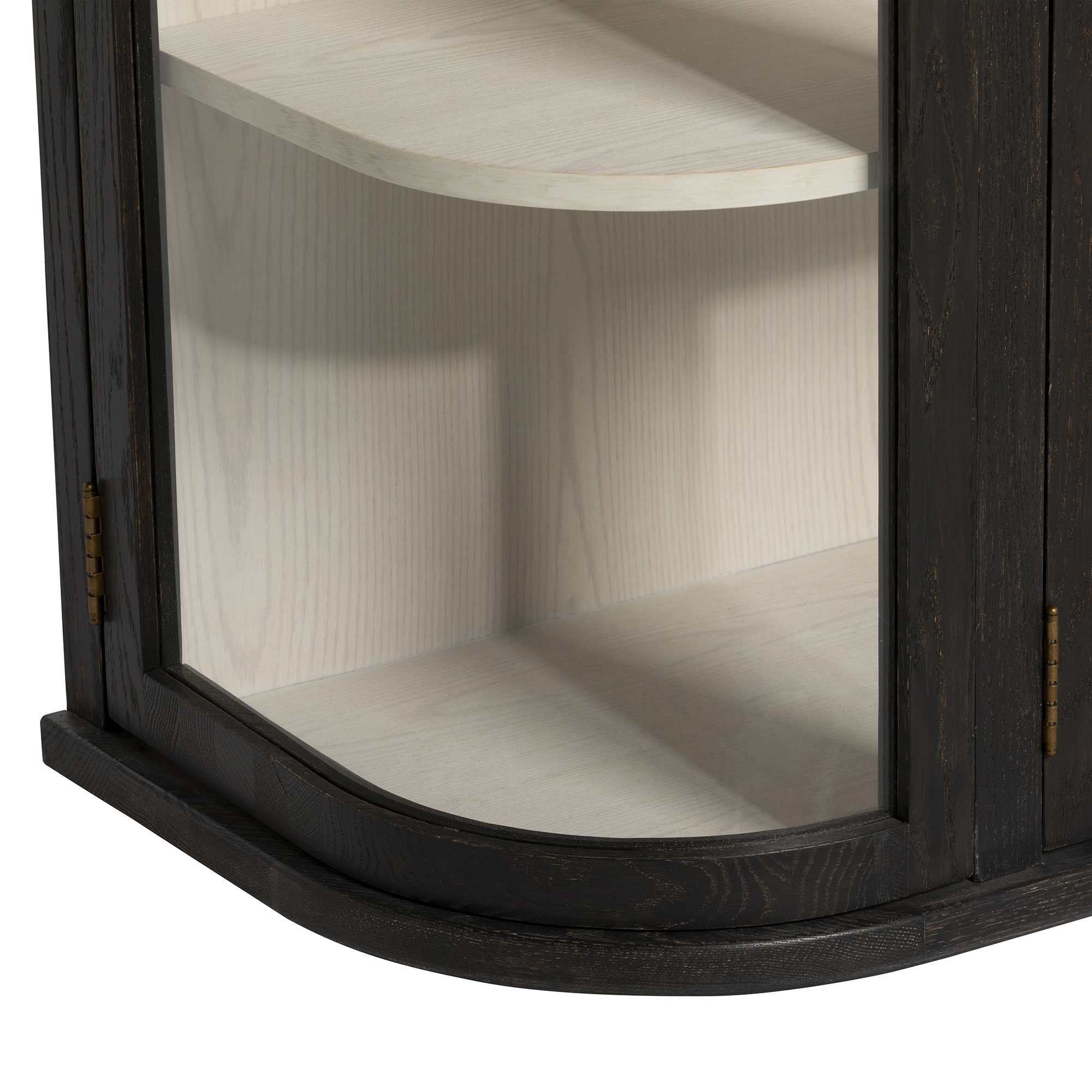 Sorrel Display Cabinet - Oak with Tempered Glass