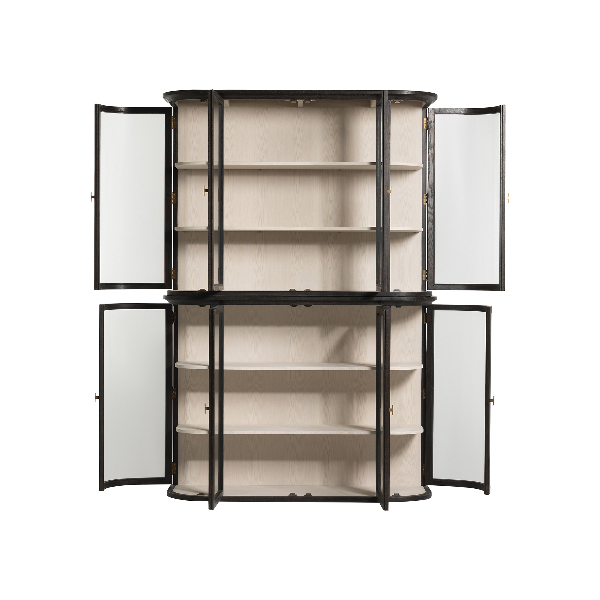 Sorrel Display Cabinet - Oak with Tempered Glass