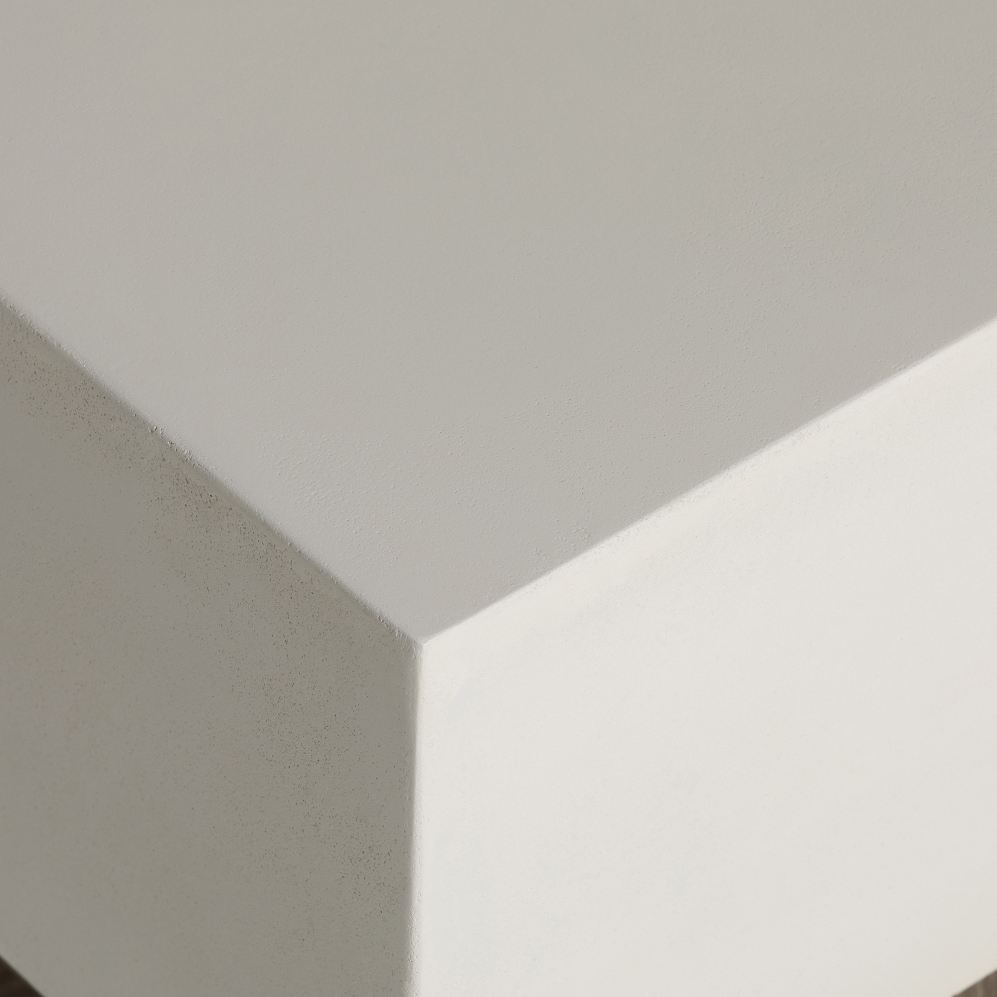 Turvey End Table - White Conrete and Recycled Pine