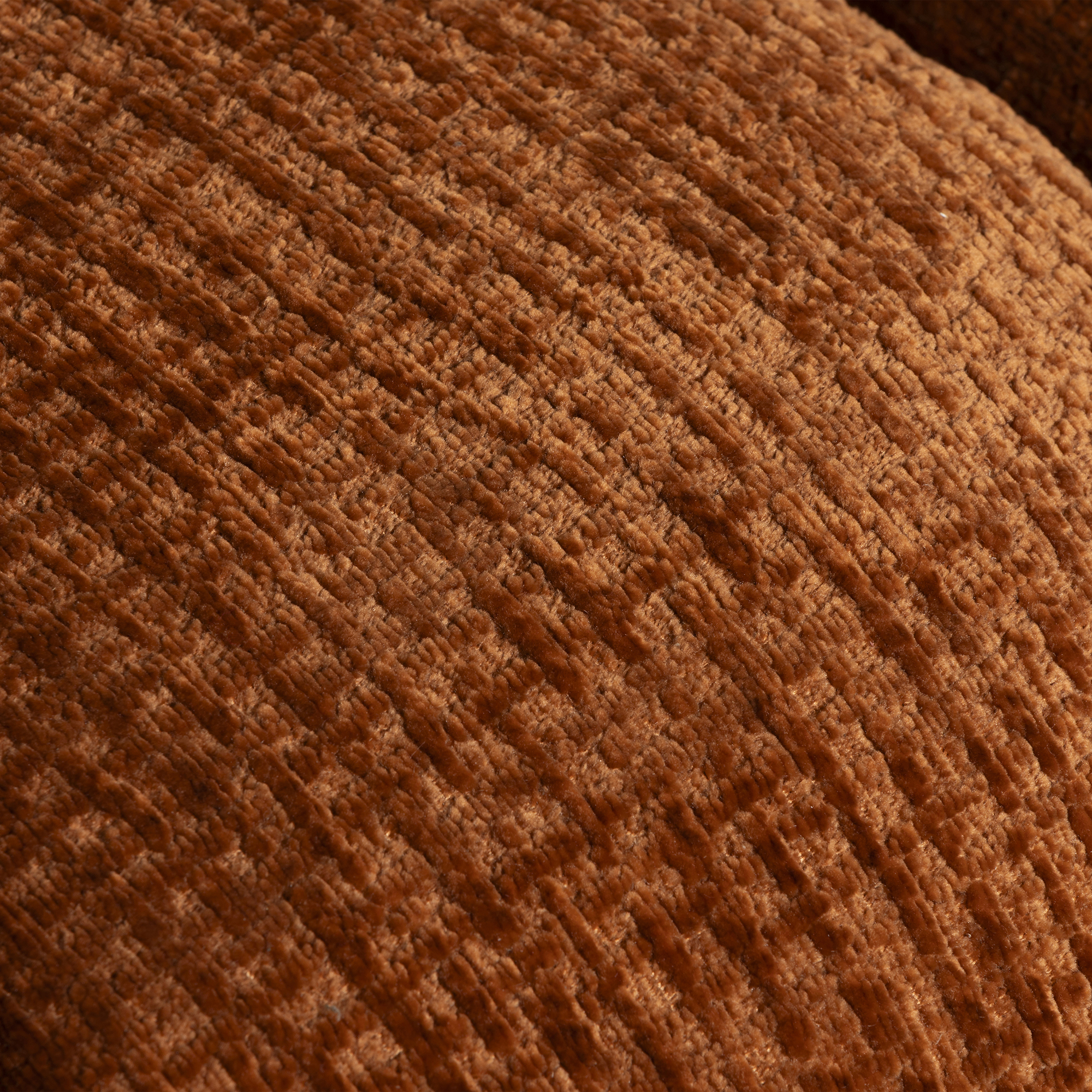 Lenor Textured Fabric Sofa - Burnt Orange NS668-27