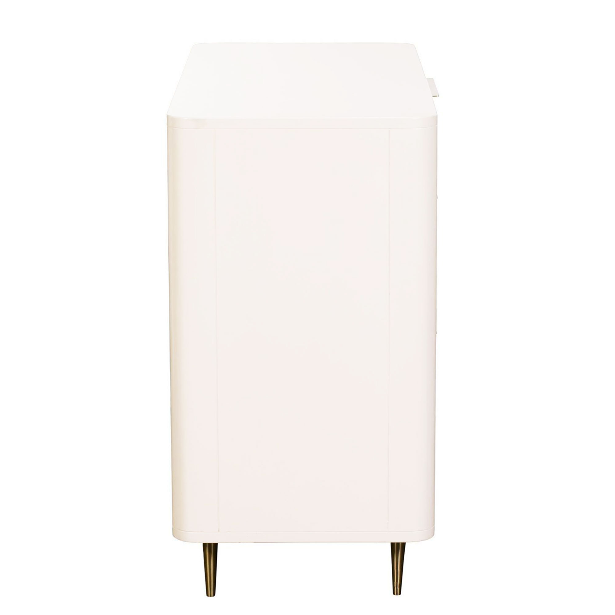 Lucia 3 Drawer Chest, Painted and Lacquered Mahogany