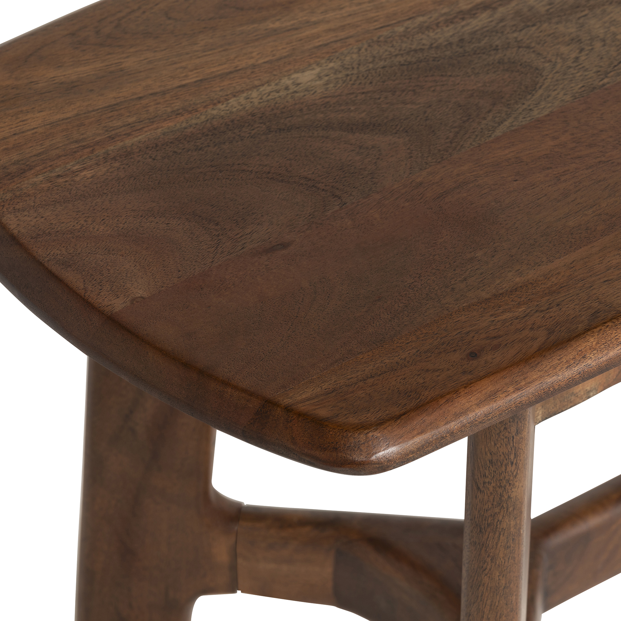 Cresta Acacia Wood Dining Bench, Walnut Finish