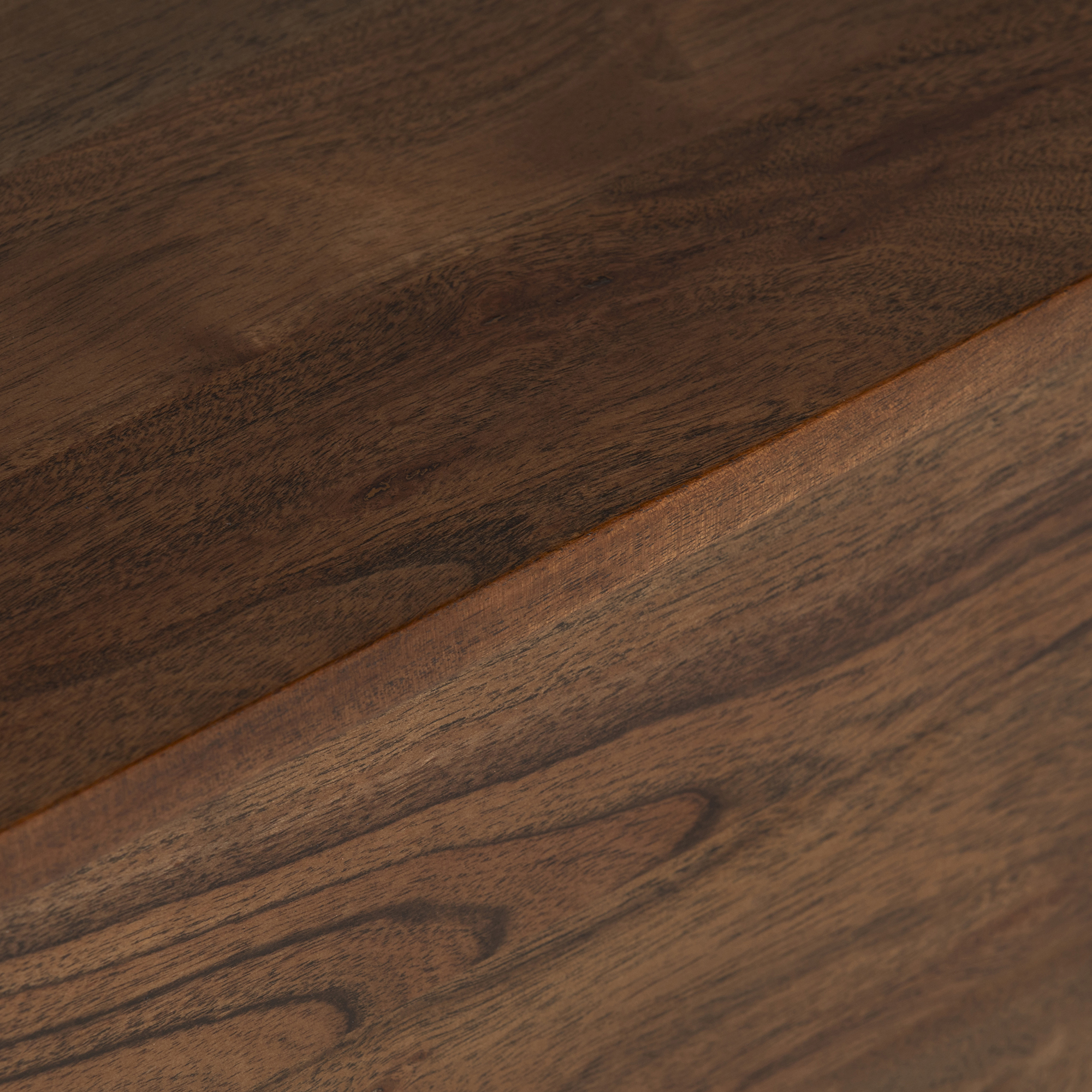 Cresta Brown Acacia Wood 4 Shelf Bookcase with Cabin, Acacia Wood in Walnut Finish