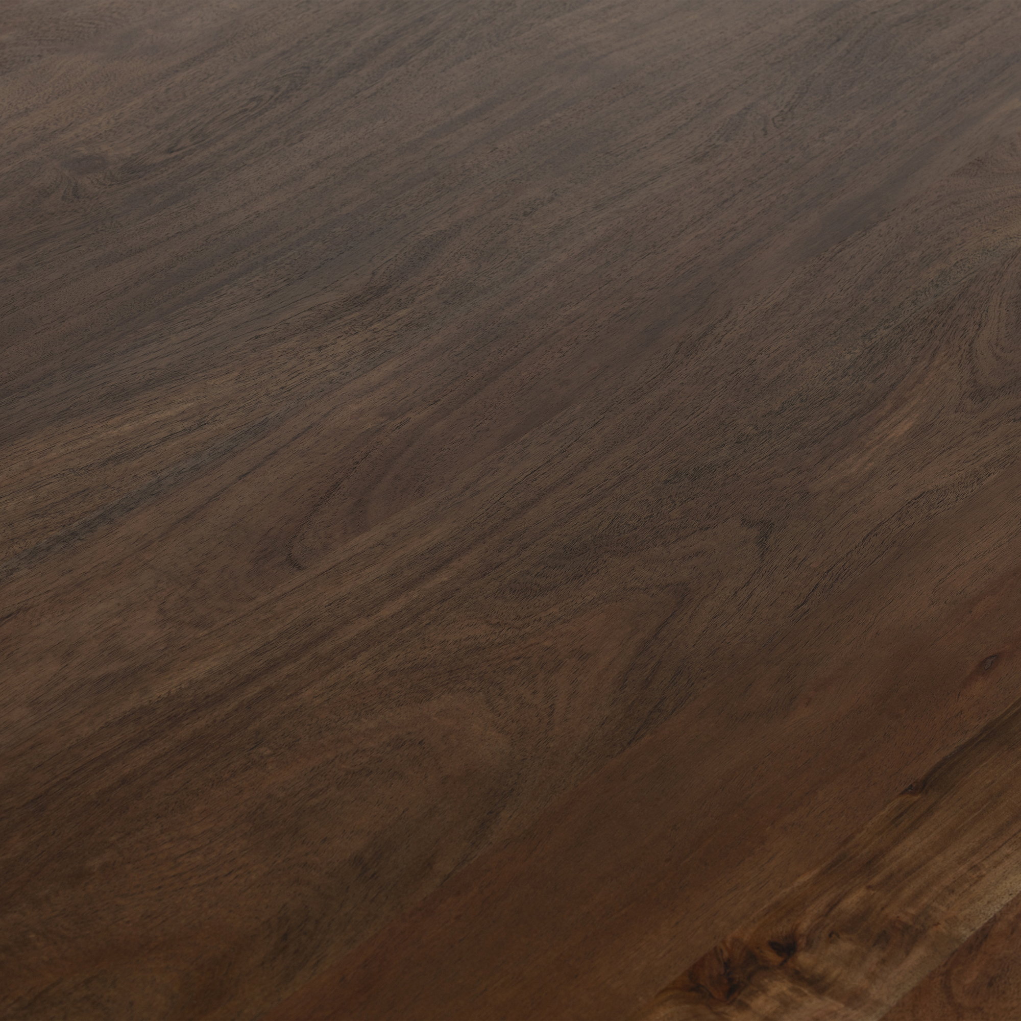 Cresta Curved Natural Wood 180cm Dining Table, Seats 4-6, Acacia wood, finished with Viso Walnut