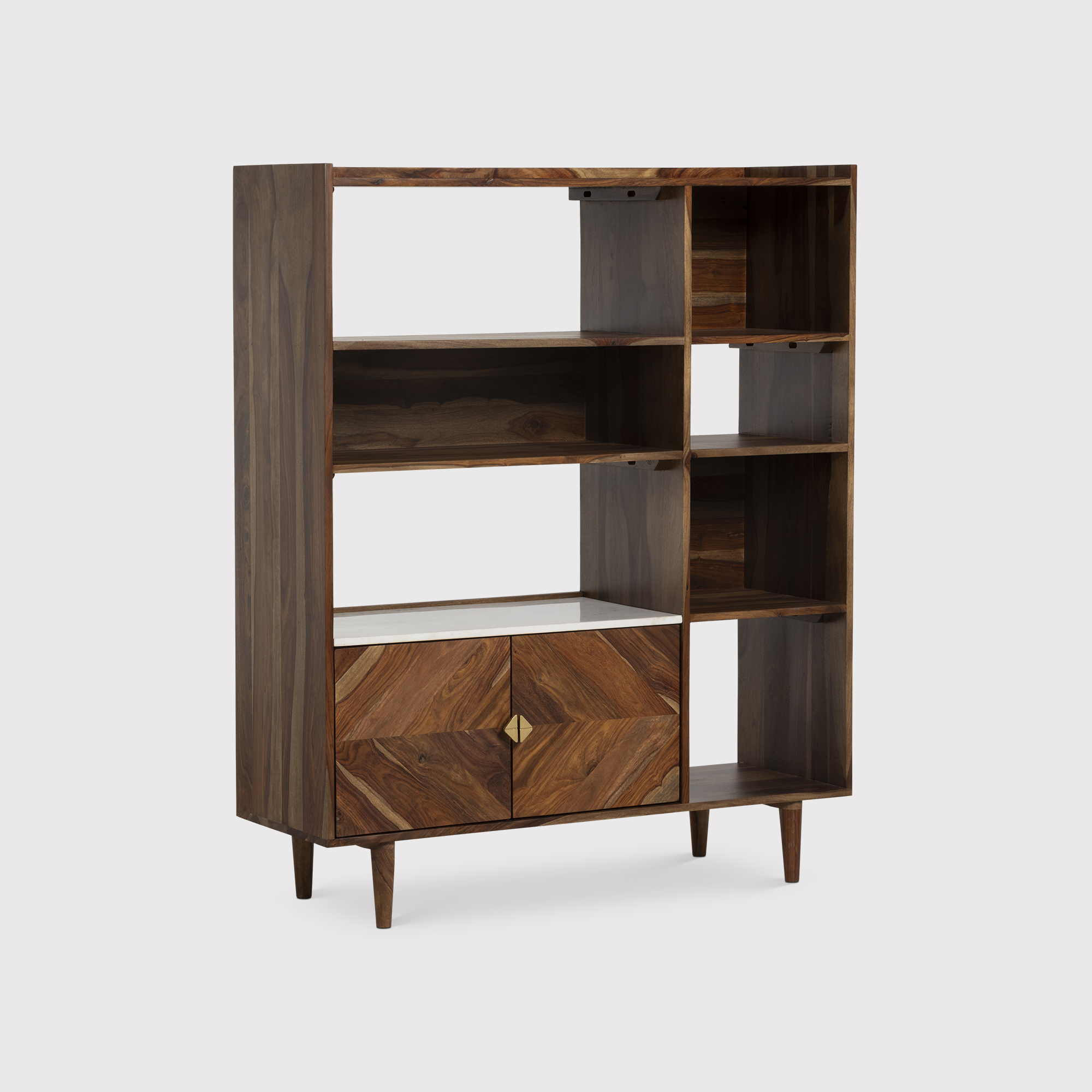 Vida Display Cabinet in Natural Sheesham Wood
