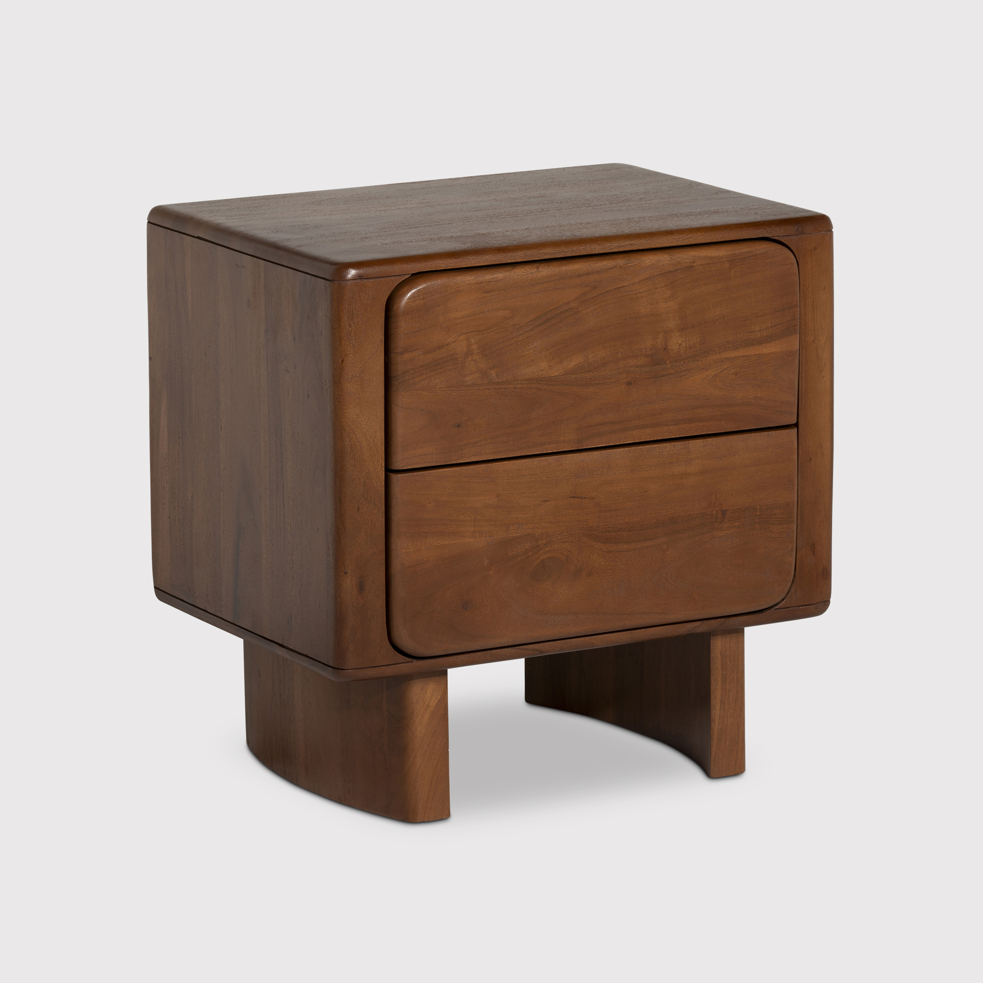 Zerina Walnut Wooden Bedside Table.