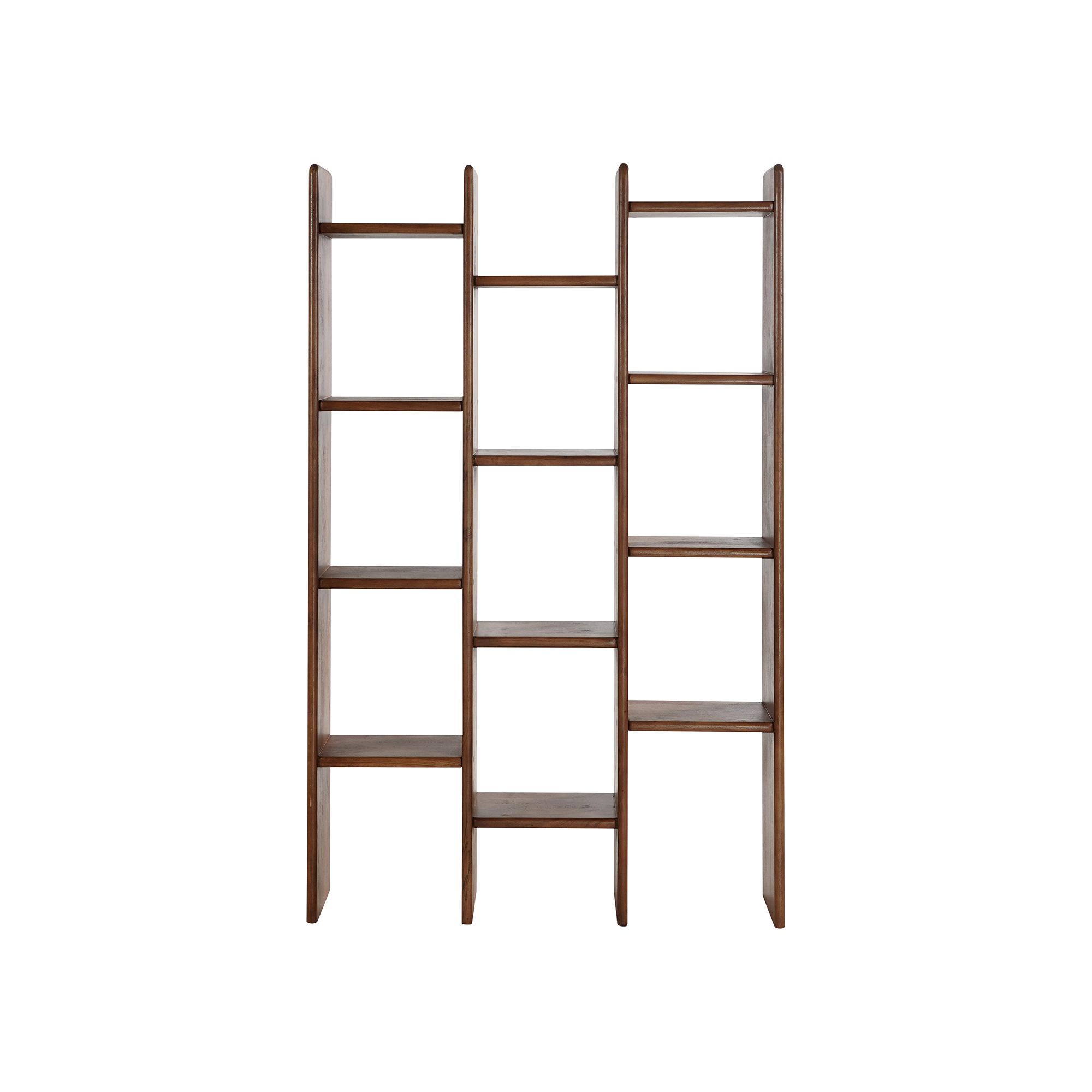 Zerina Walnut Wooden Bookshelf
