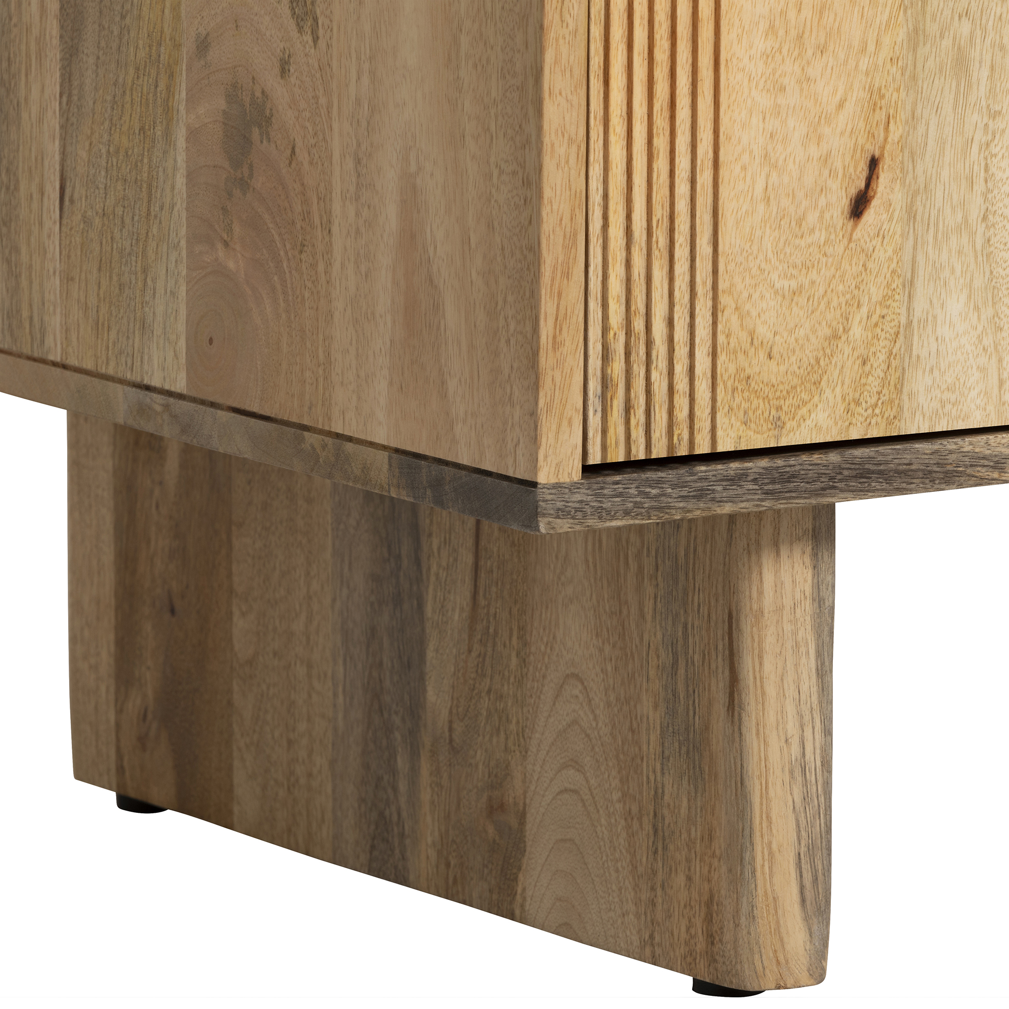 Zuberi Natural Mango Wood 3 Drawer Chest of Drawers, Natural mango wood