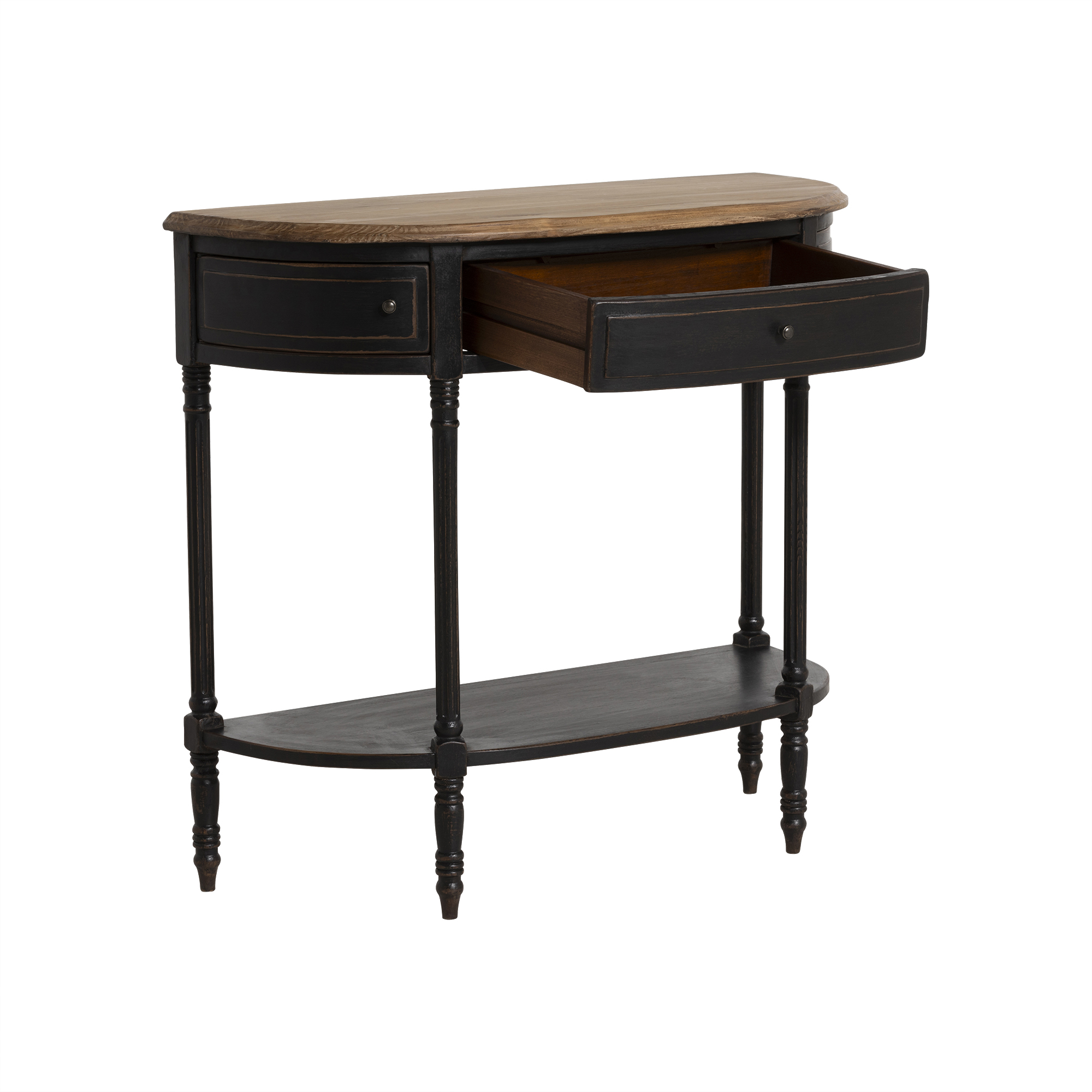 Jin Half Moon Table - Black