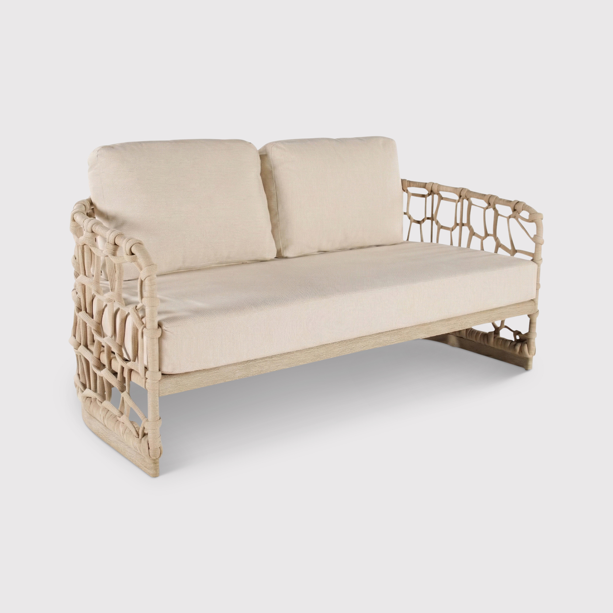 Trezzone Eucalyptus Wood 4 Seater Garden Lounge Set