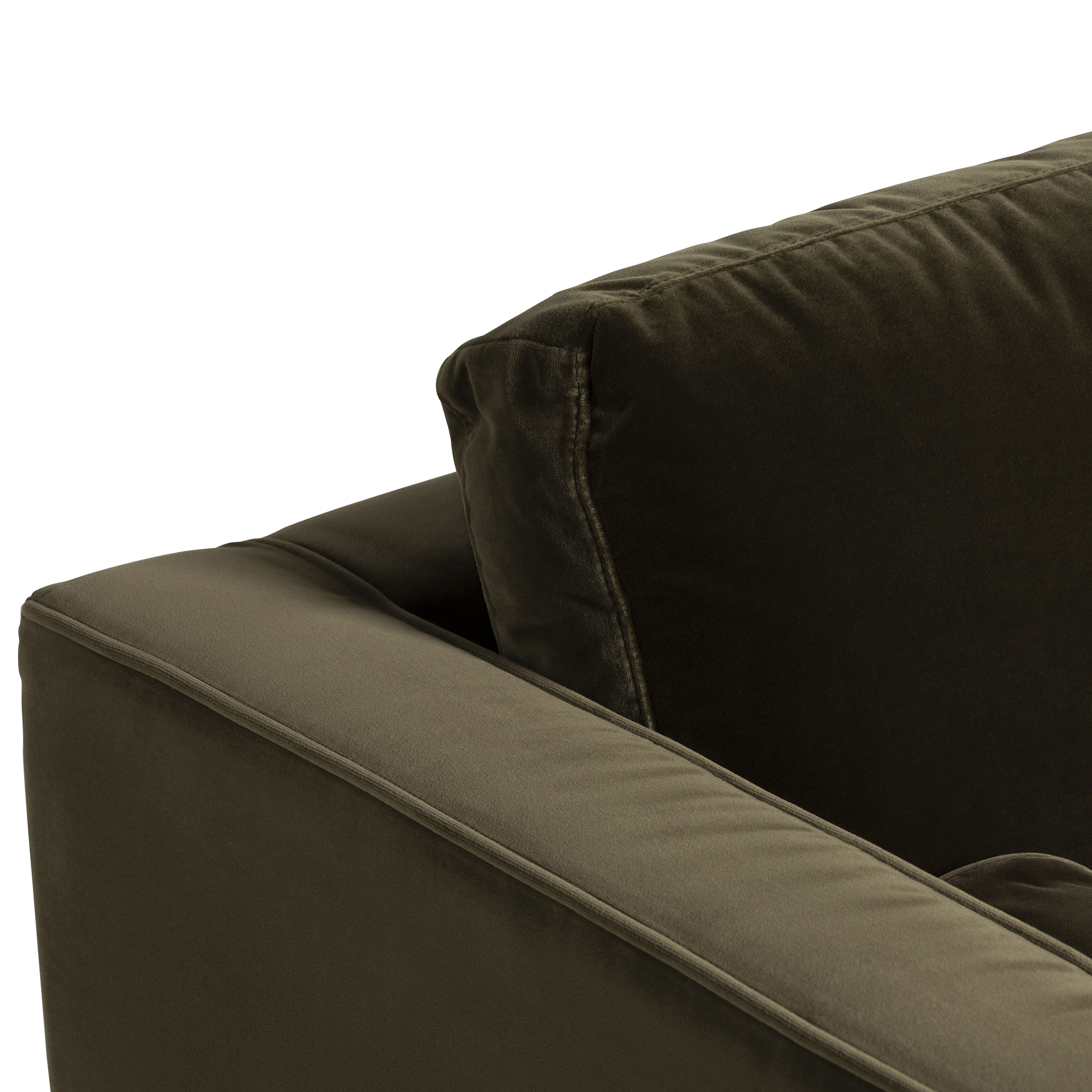 Hemingway 3 Seater Sofa - Cotton Velvet Cypress