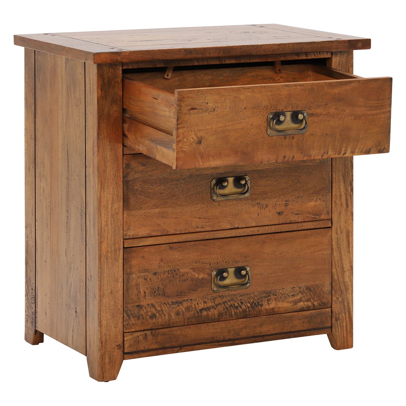 New Frontier 3 Drawer Chest - Mango Finish