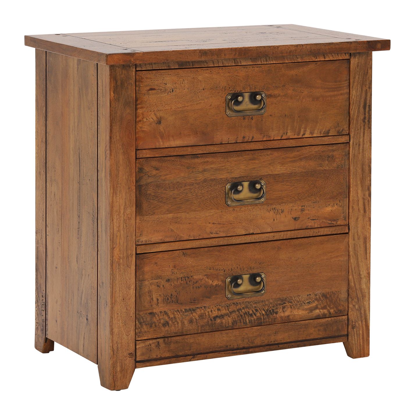 New Frontier 3 Drawer Chest - Mango Finish