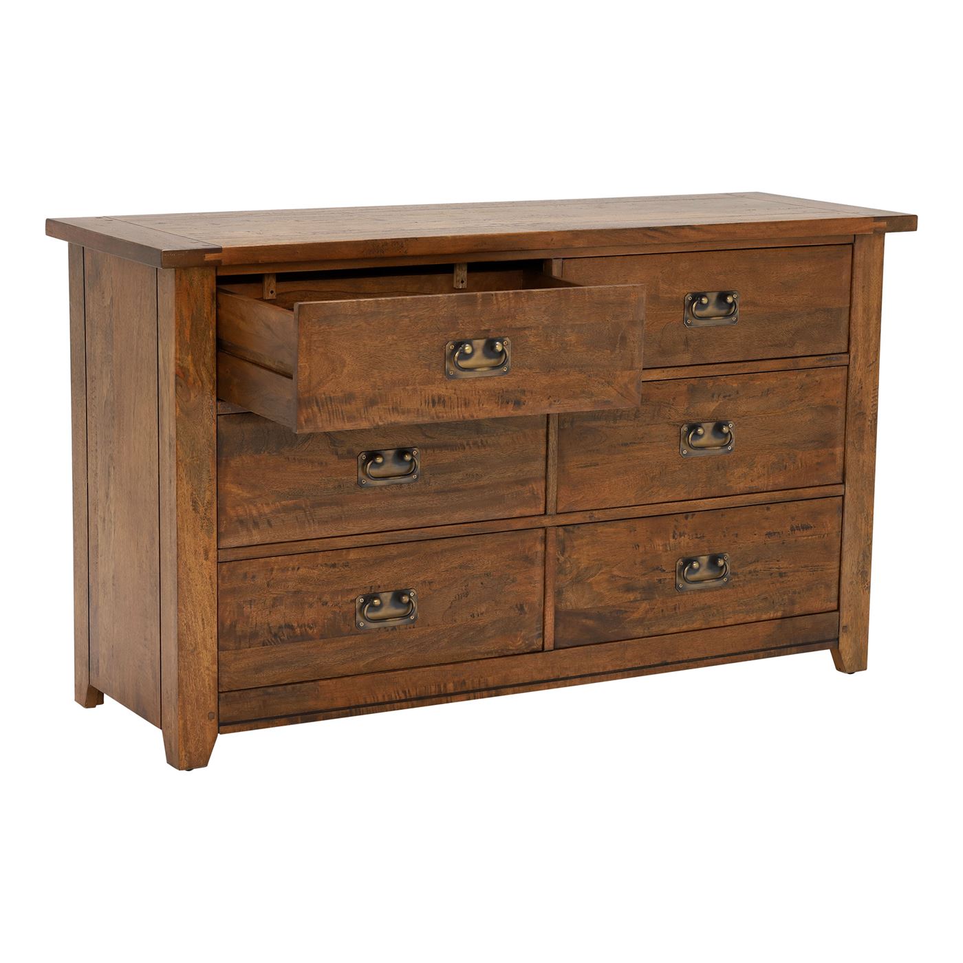 New Frontier 6 Drawer Chest - Mango Finish