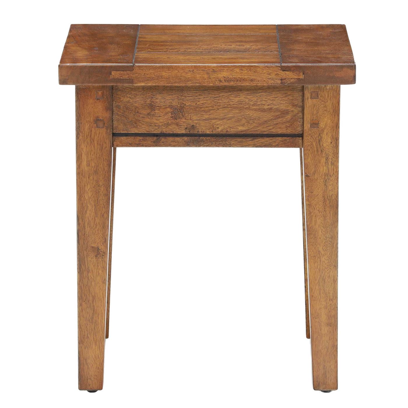 New Frontier Wooden Stool, Mango Finish