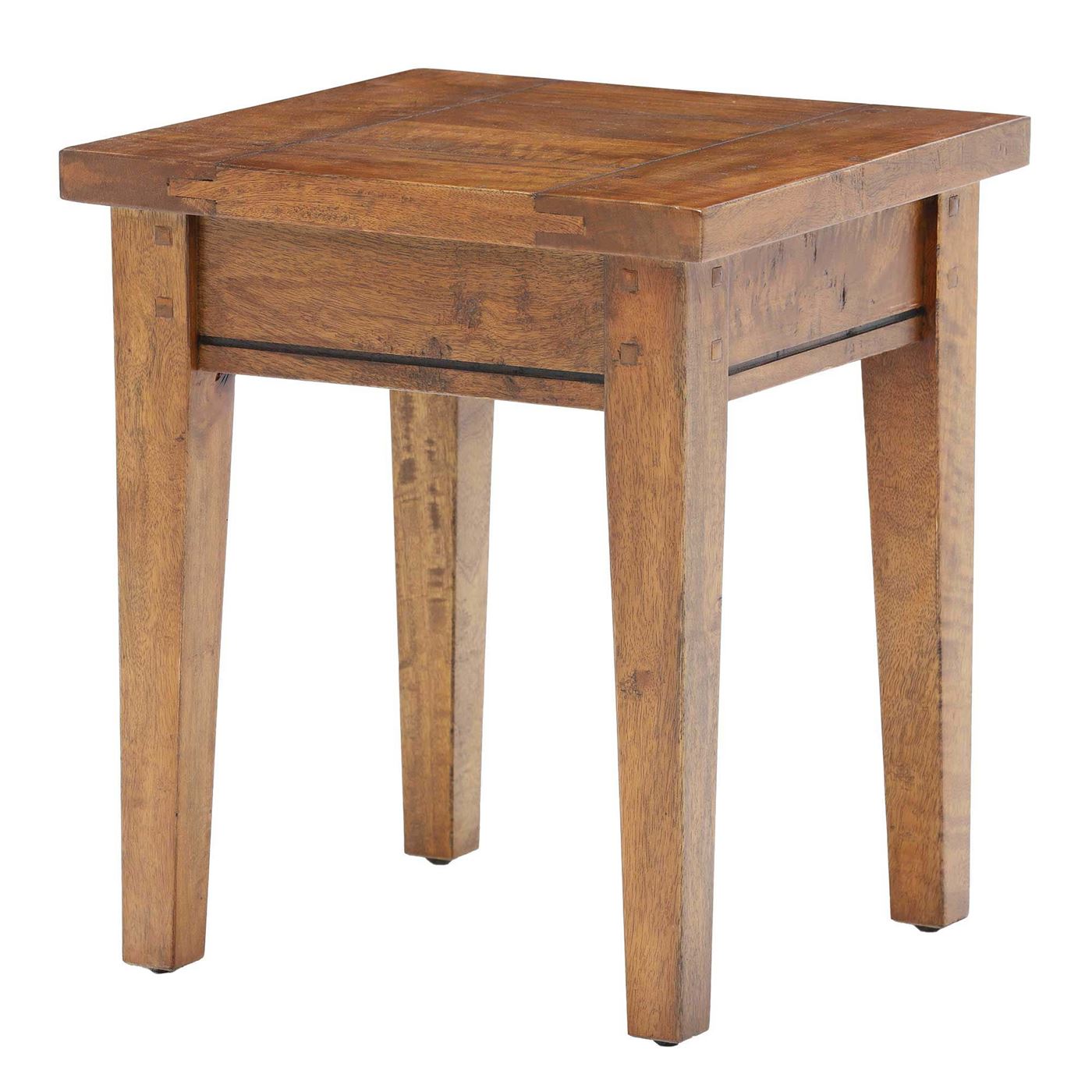 New Frontier Wooden Stool, Mango Finish