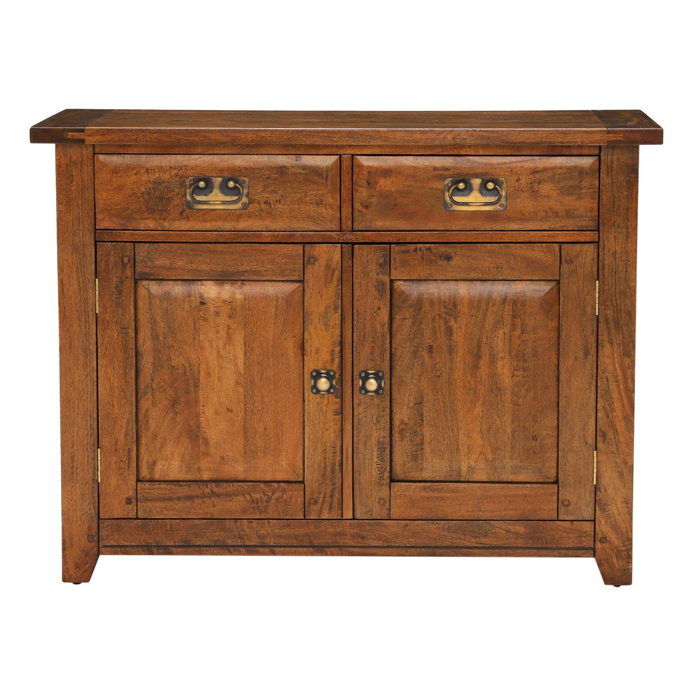 New Frontier Wood Narrow Sideboard, Mango Finish