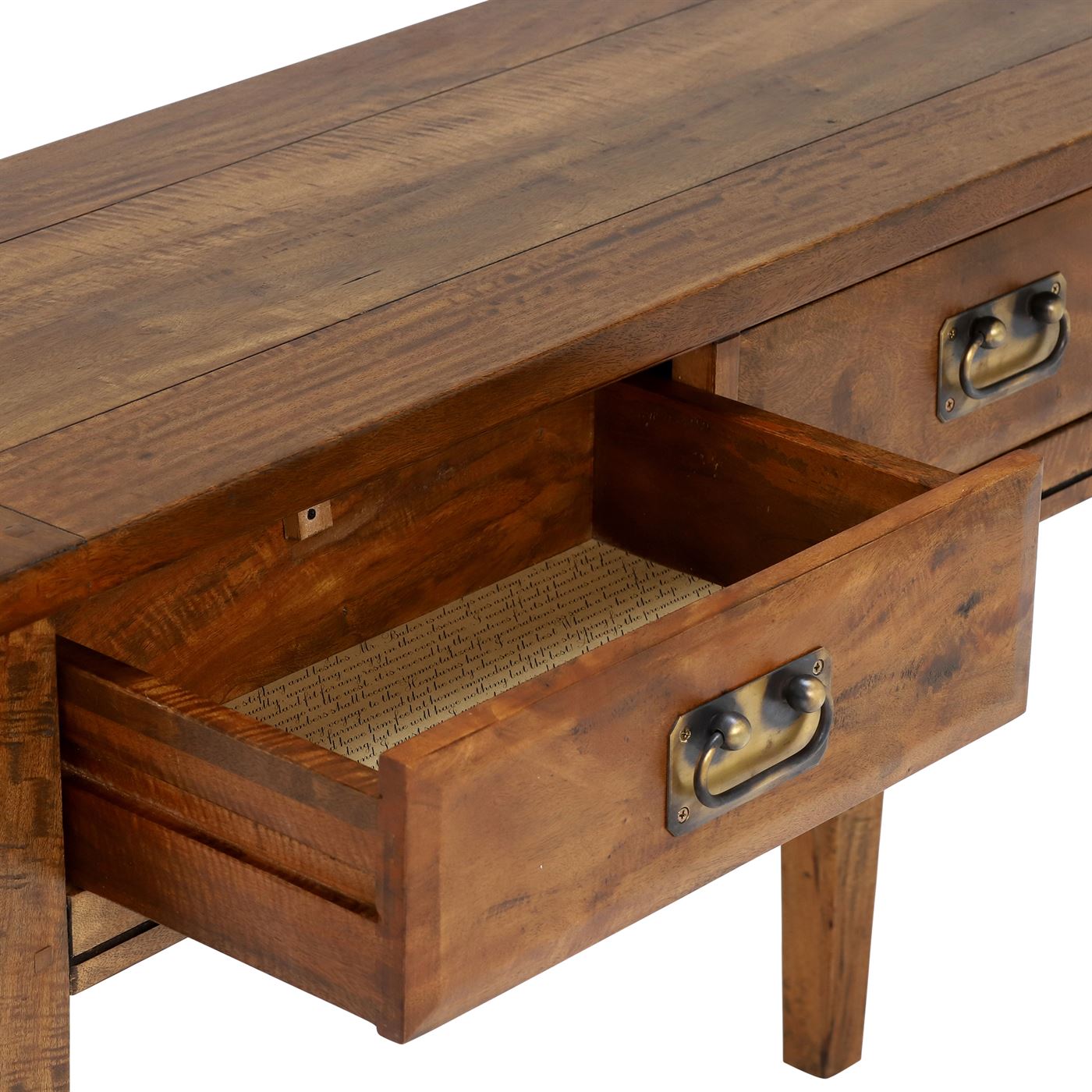 New Frontier Wood Console Table, Mango Finish