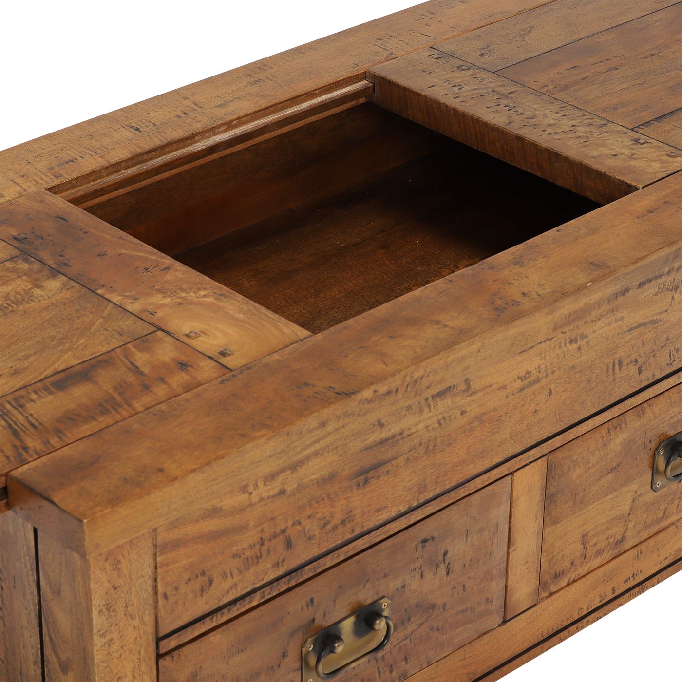 New Frontier Storage Coffee Table - Mango Finish