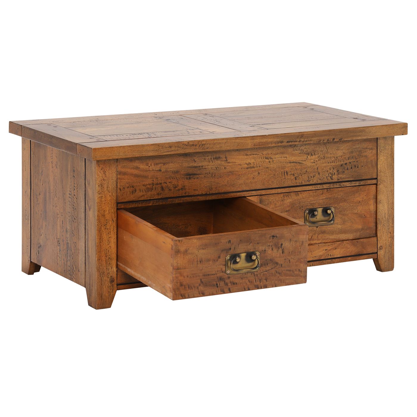 New Frontier Storage Coffee Table - Mango Finish
