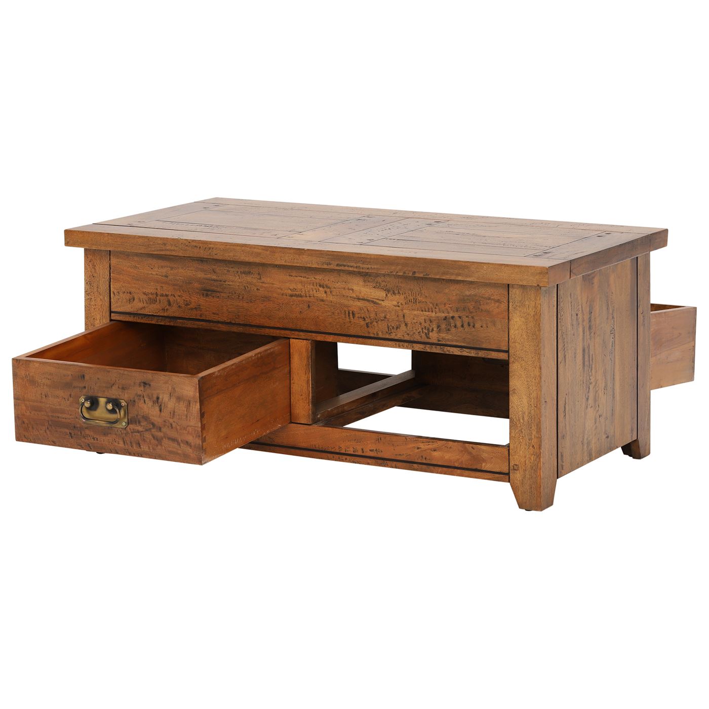 New Frontier Storage Coffee Table - Mango Finish
