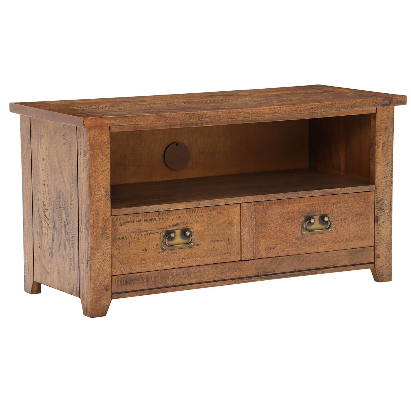New Frontier Wood TV Unit, Mango Finish