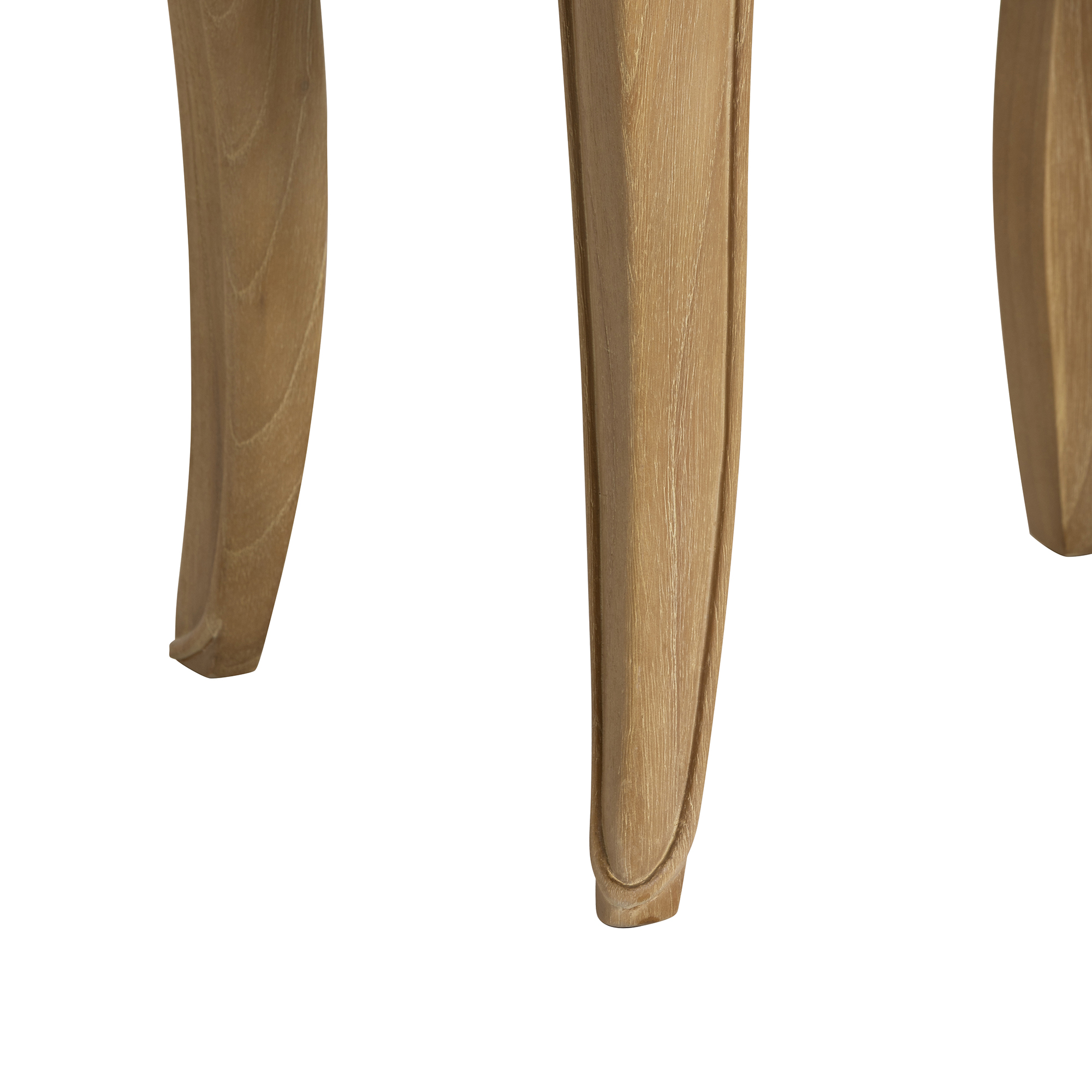 Cecile Light Wooden French Style 1 Drawer Bedside Table, Mindi Wood