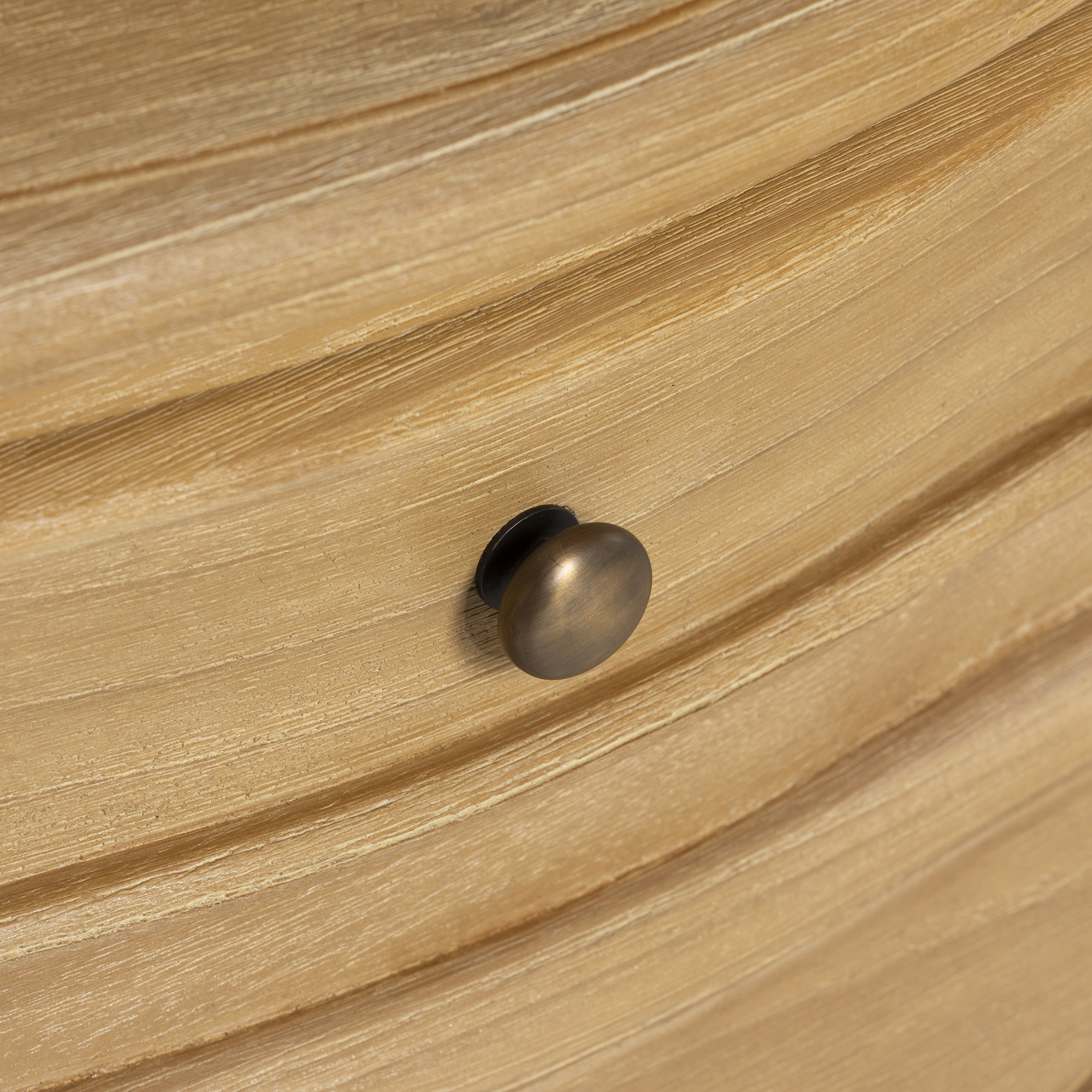 Cecile Light Wooden French Style 1 Drawer Bedside Table, Mindi Wood