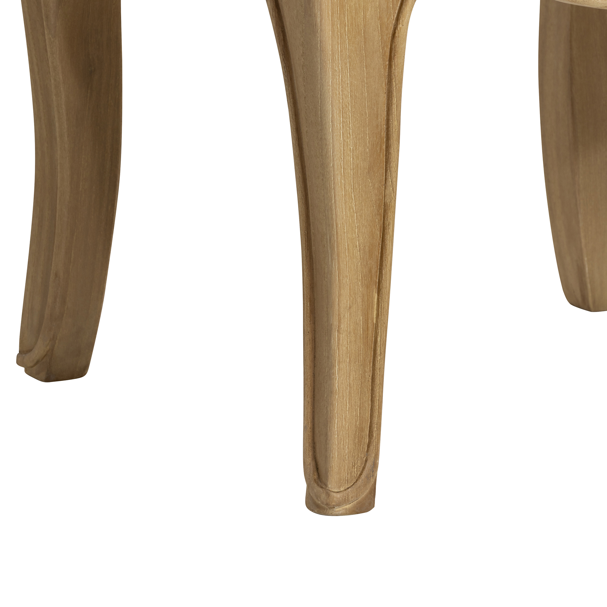 Cecile Light Wooden French Style 2 Drawer Bedside Table , Mindi Wood