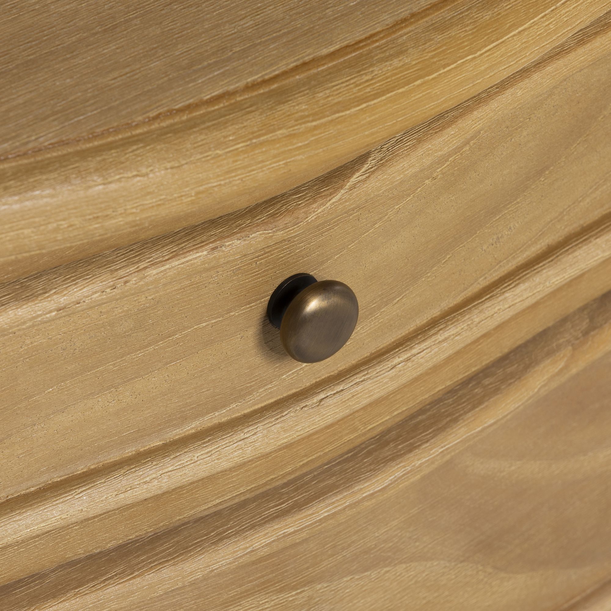 Cecile Light Wooden French Style 2 Drawer Bedside Table , Mindi Wood