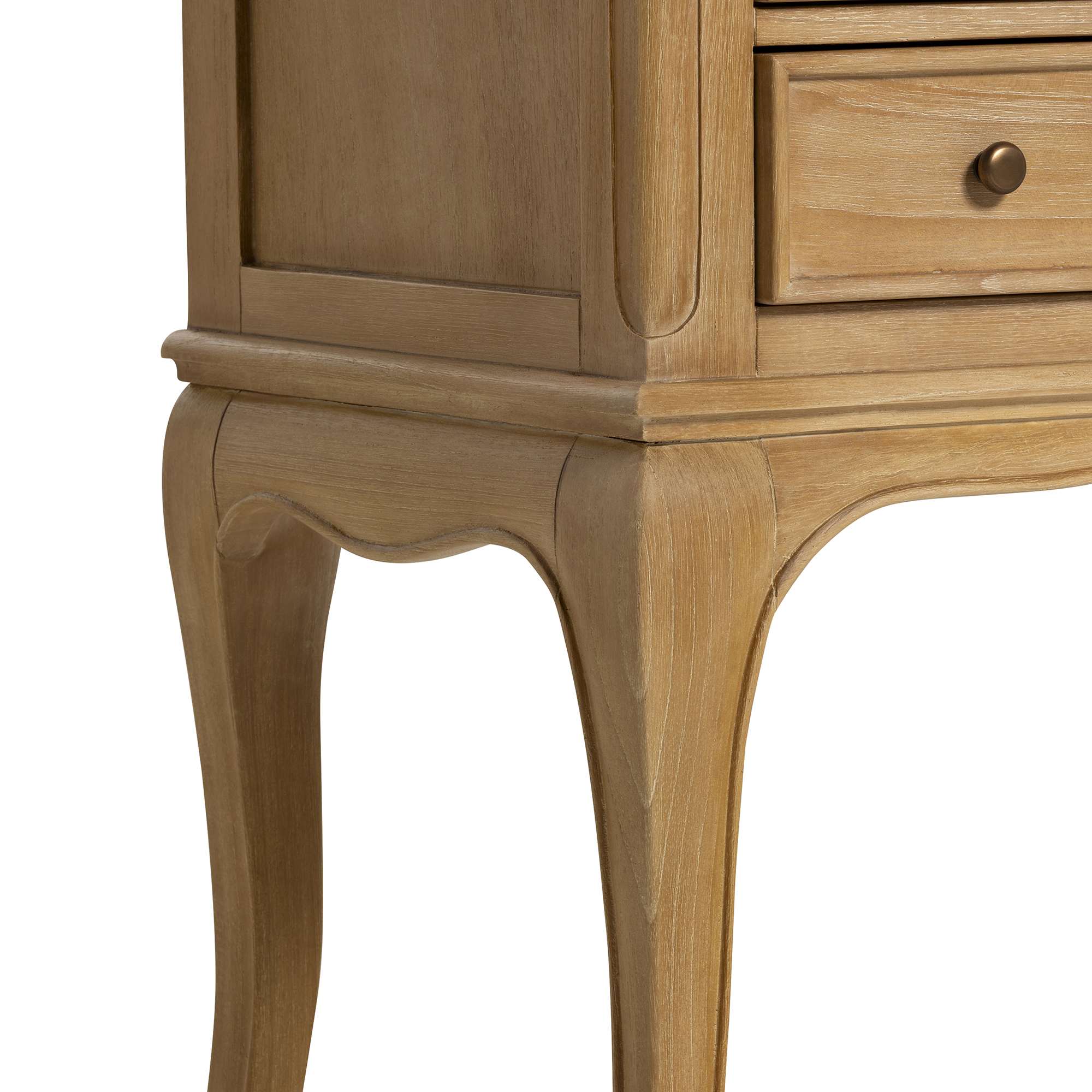 Cecile Light Wood French Style Dressing Table, Mindi Wood