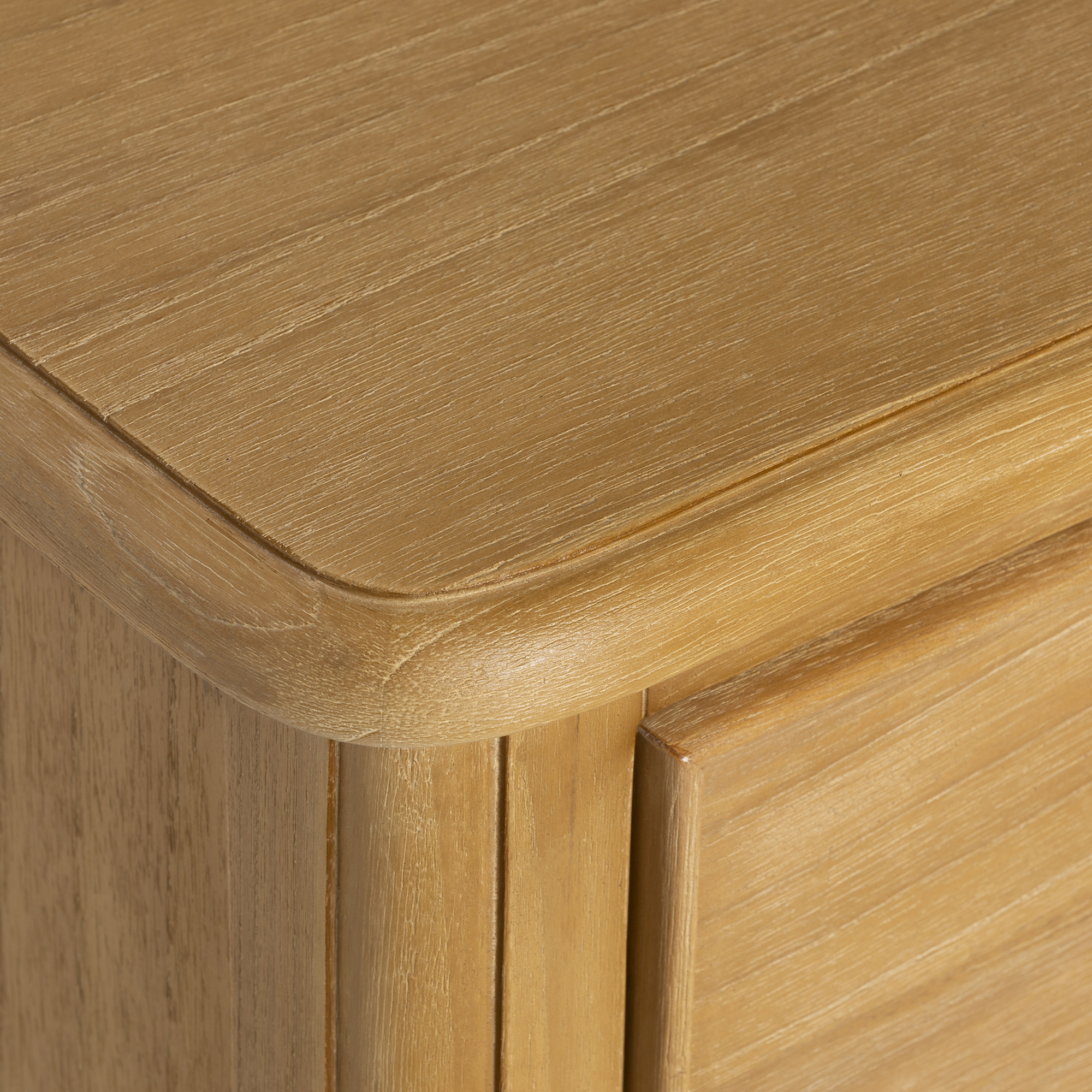 Cecile Light Wooden French Style 6 Drawer Chest, Mindi Wood