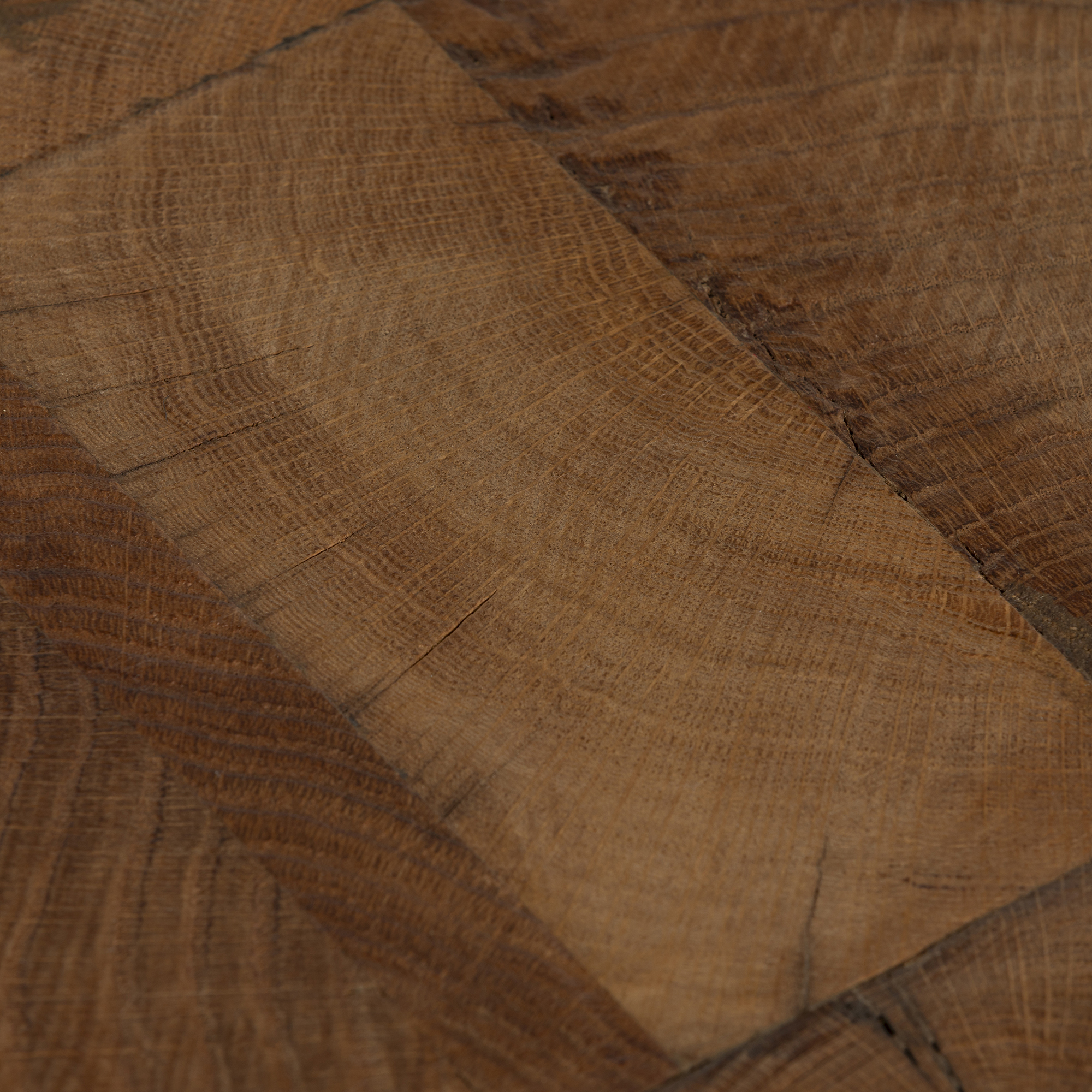 Knole Square Stool - 100% Recycled Oak