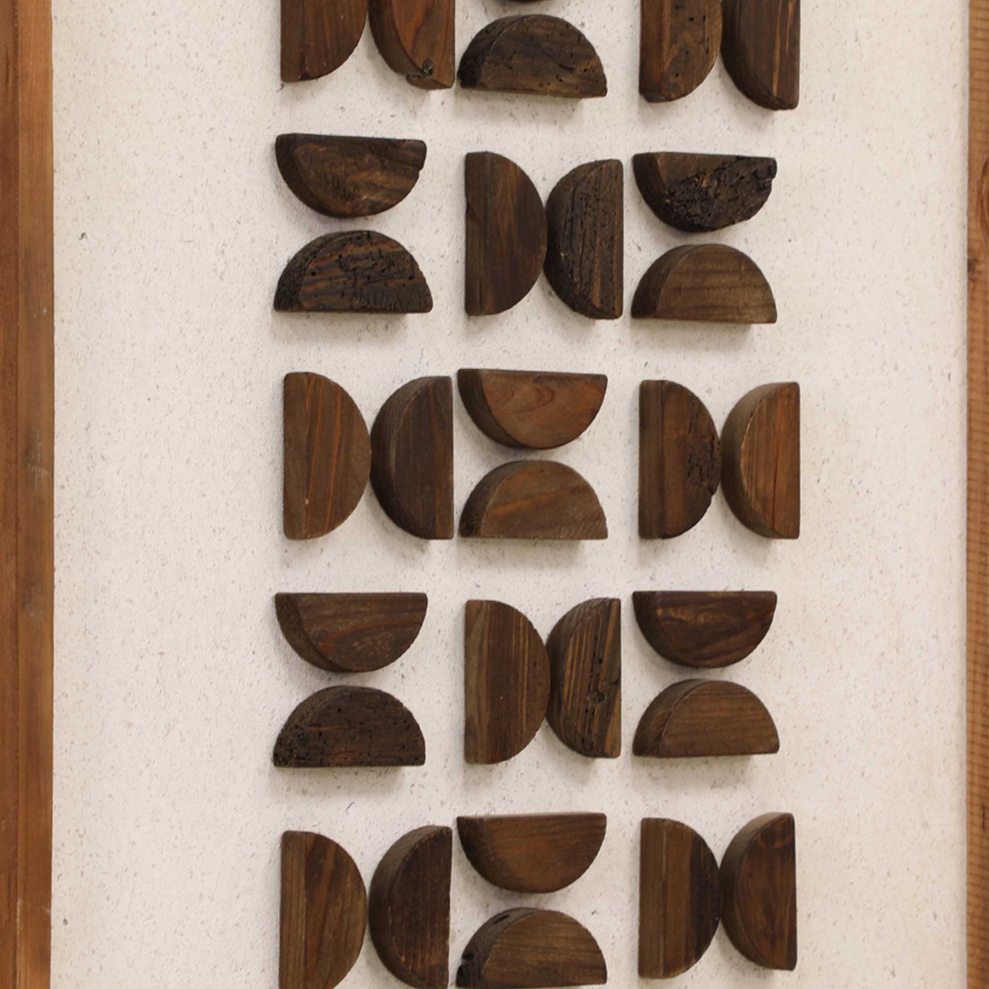 Brown Organic Wall Art (D) 62x4x82cm - Recycled Pine