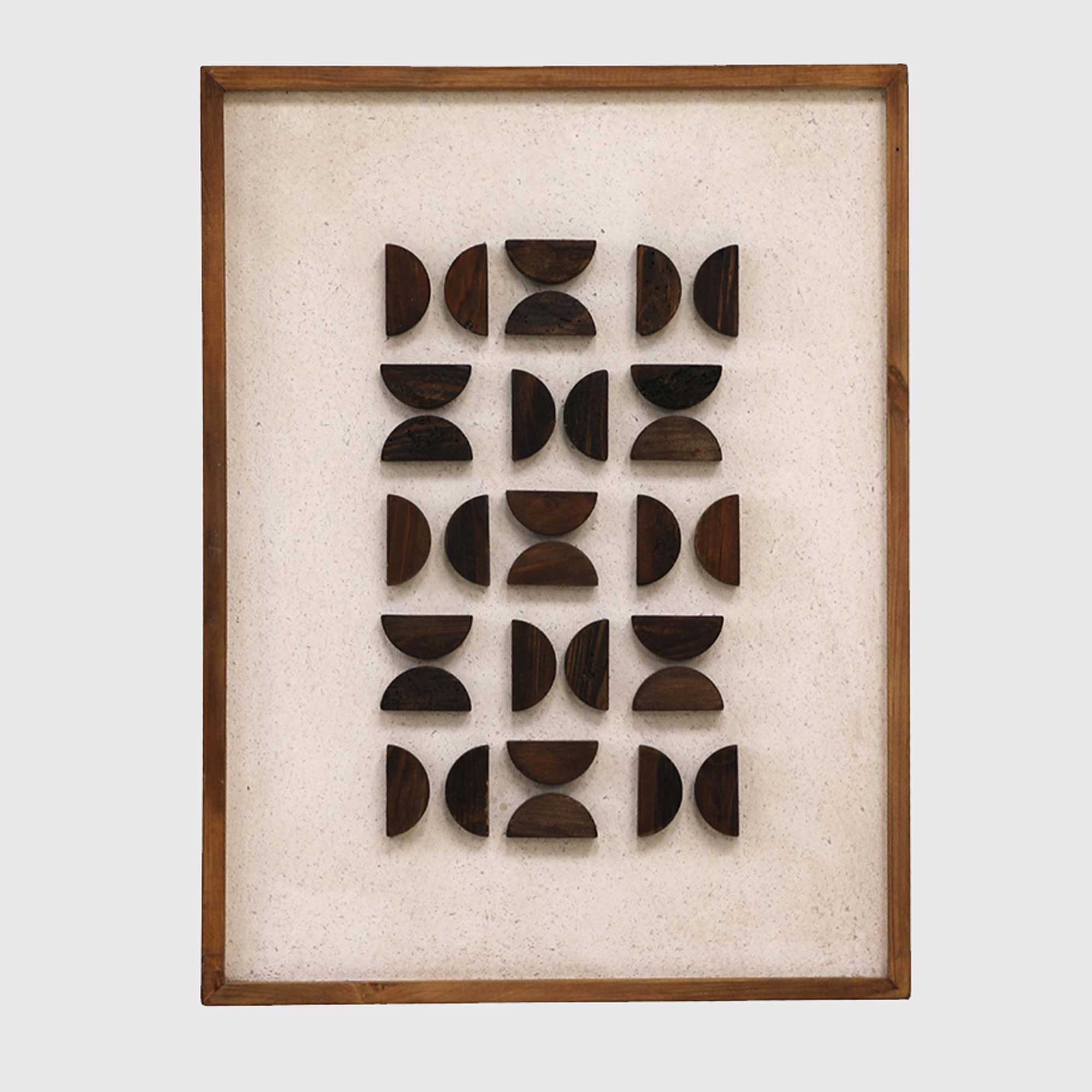 Brown Organic Wall Art (D) 62x4x82cm - Recycled Pine