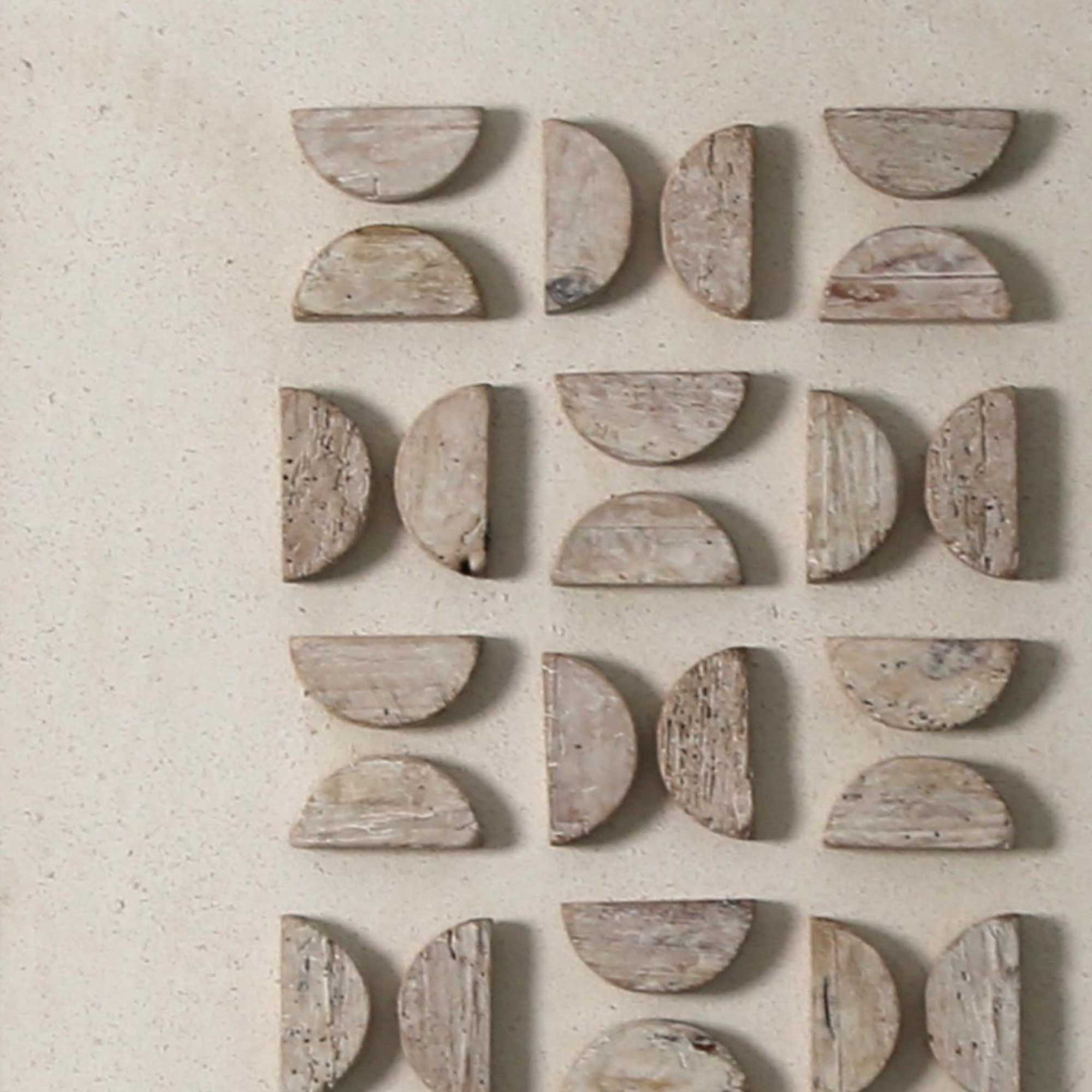 Natural Organic Wall Art (E) 62x4x82cm - Recycled Pine