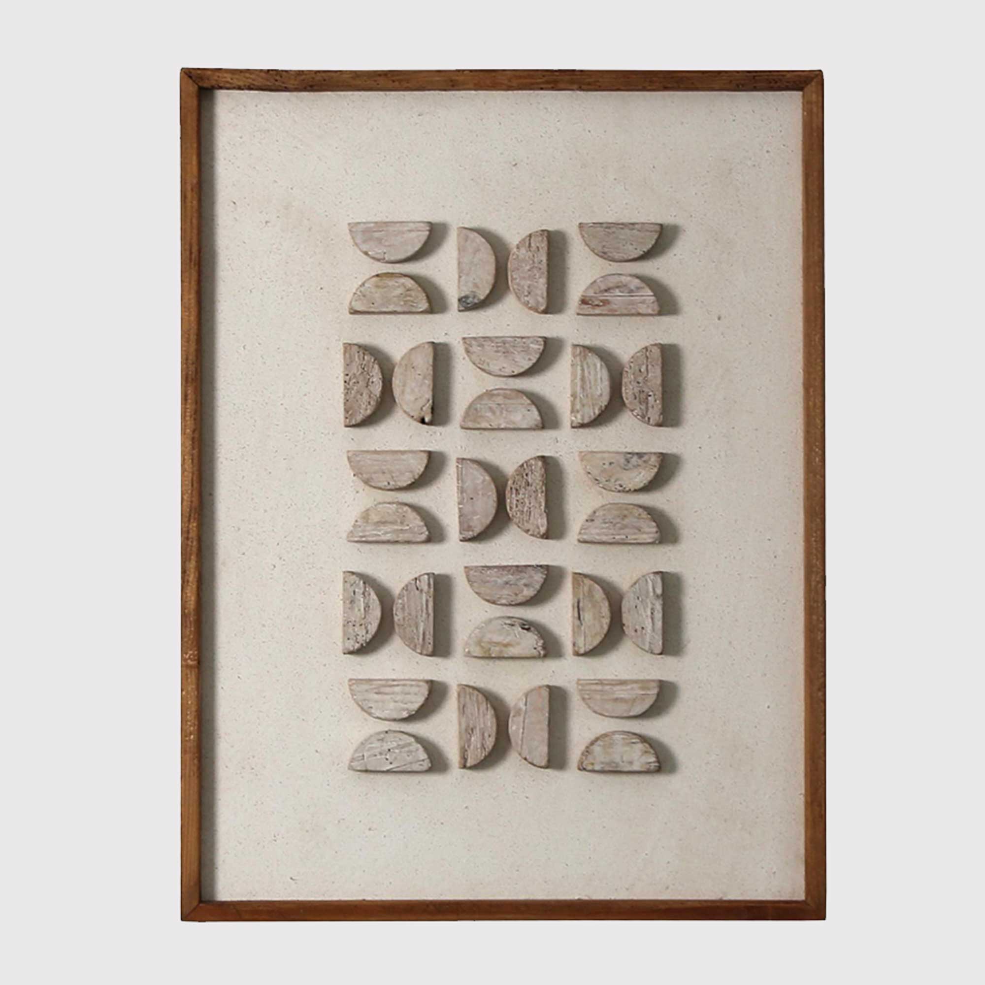 Natural Organic Wall Art (E) 62x4x82cm - Recycled Pine