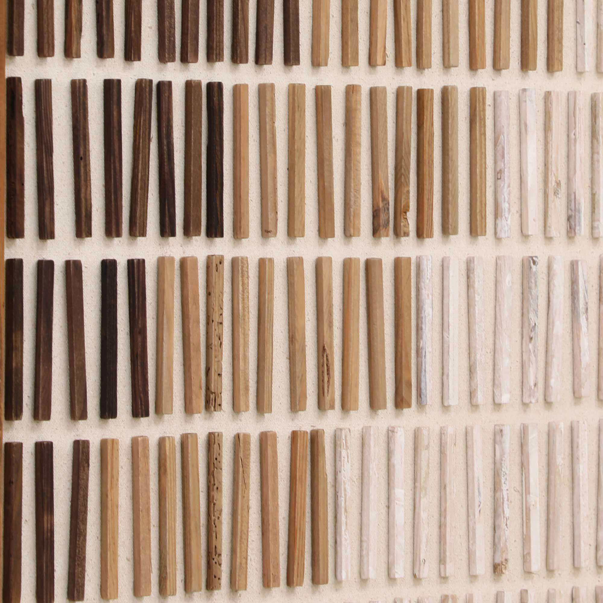 Ombre Line Wall Art (H) 62x4x82cm - Recycled Pine