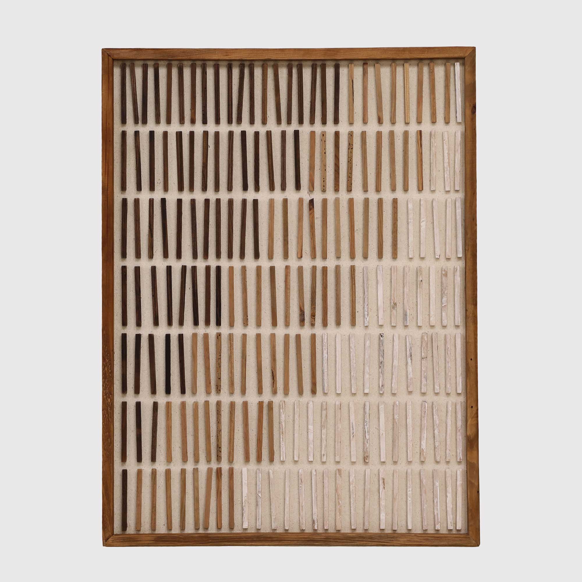 Ombre Line Wall Art (H) 62x4x82cm - Recycled Pine