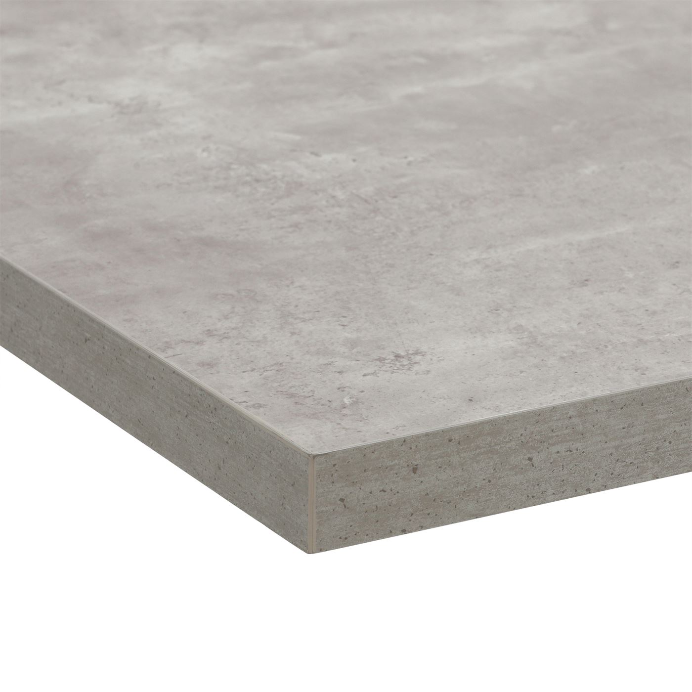 Halmstad Concrete Effect Extending 160-220cm Dining Table, Seats 6-8 , Concrete Look Finish and Stainless Steel Legs