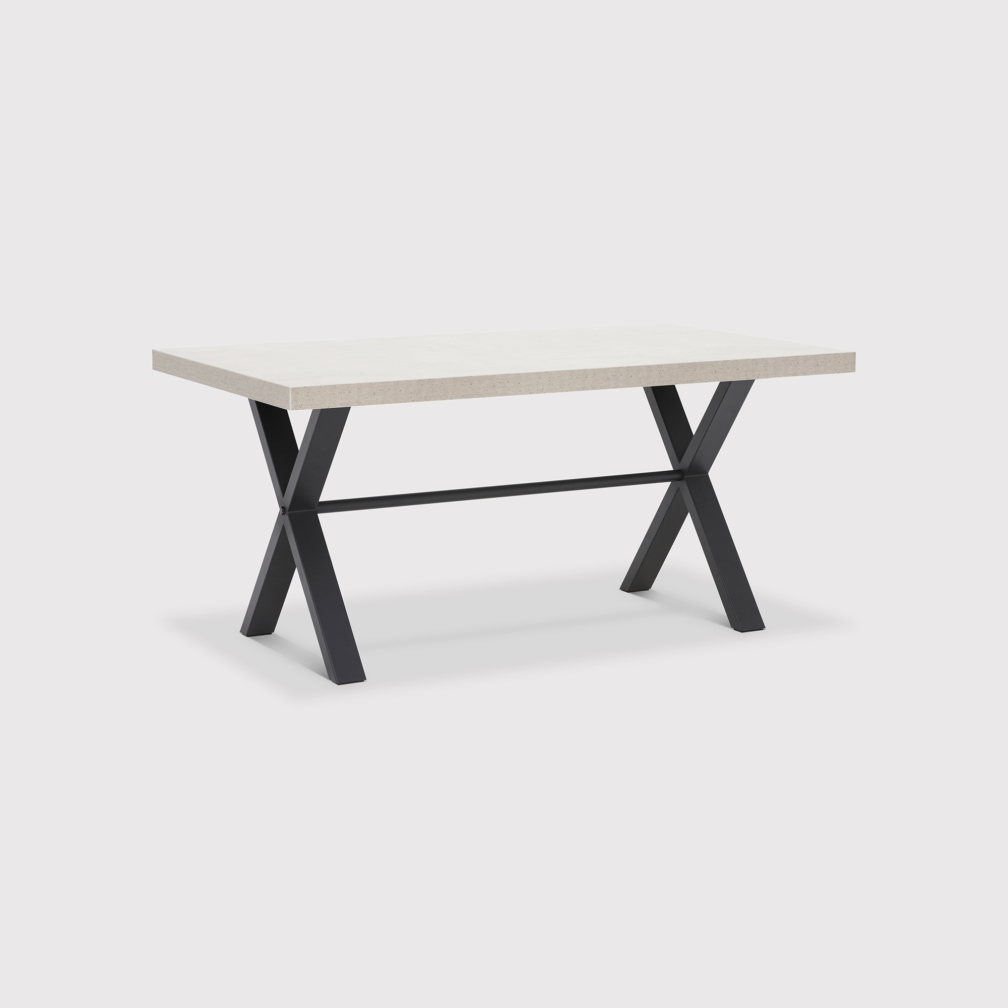 Kalmer Concrete Effect 160cm Dining Table, Seats 4-6