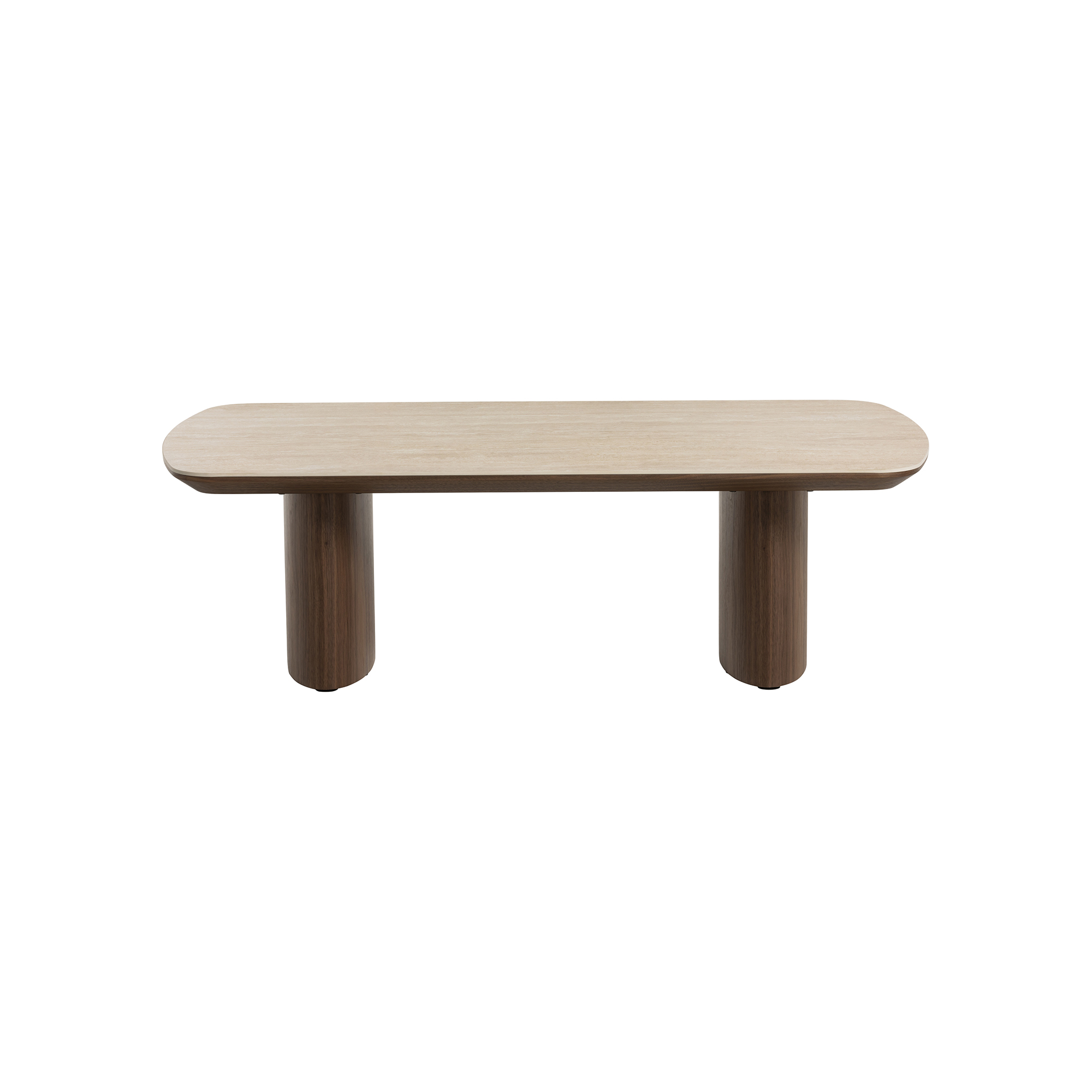 Sumida Ceramic Topped Coffee Table, Walnut