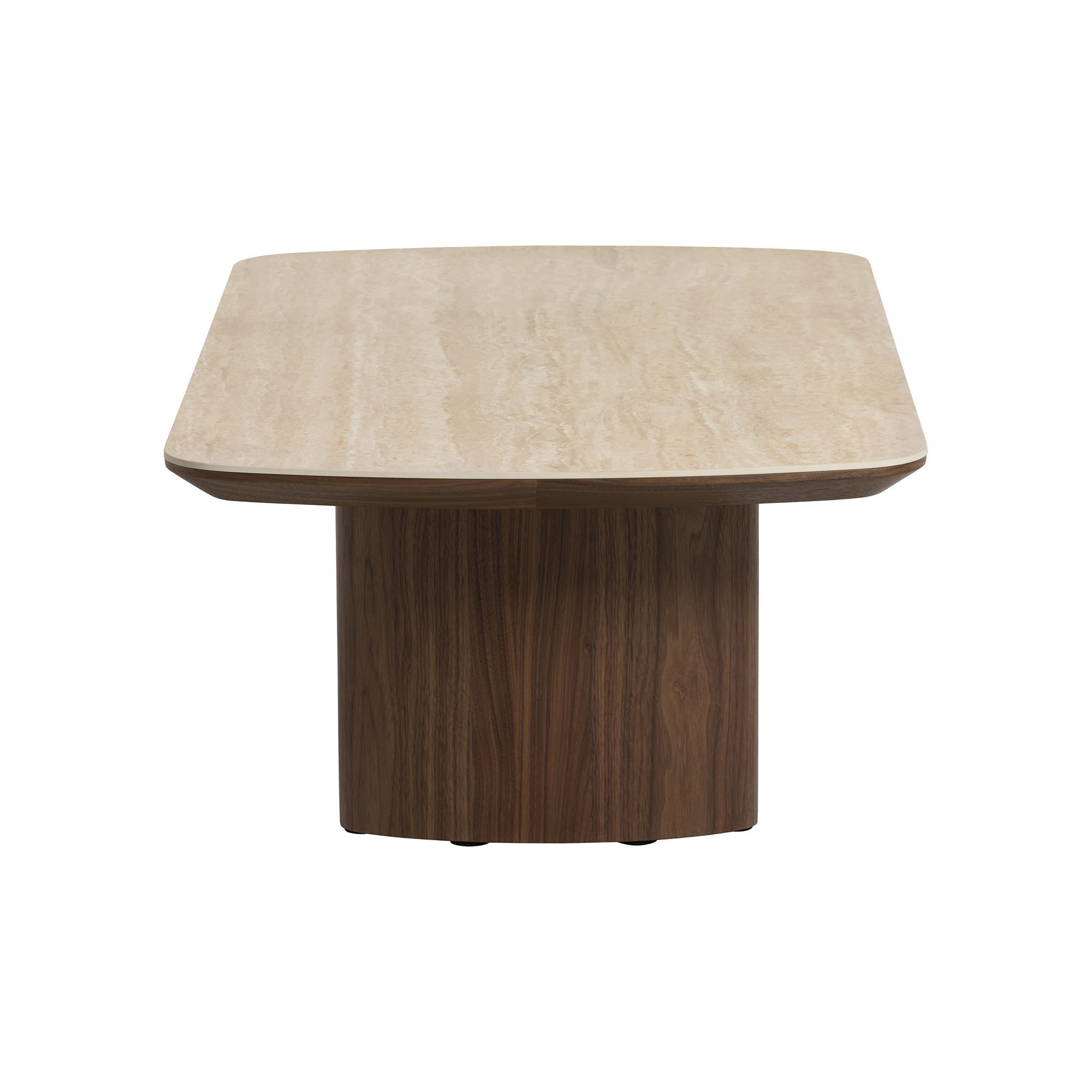 Sumida Ceramic Topped Coffee Table, Walnut