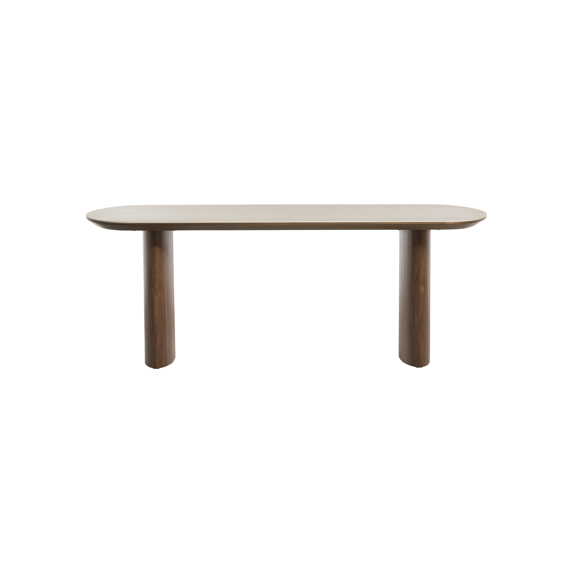 Sumida Ceramic Topped Dining Table, Walnut