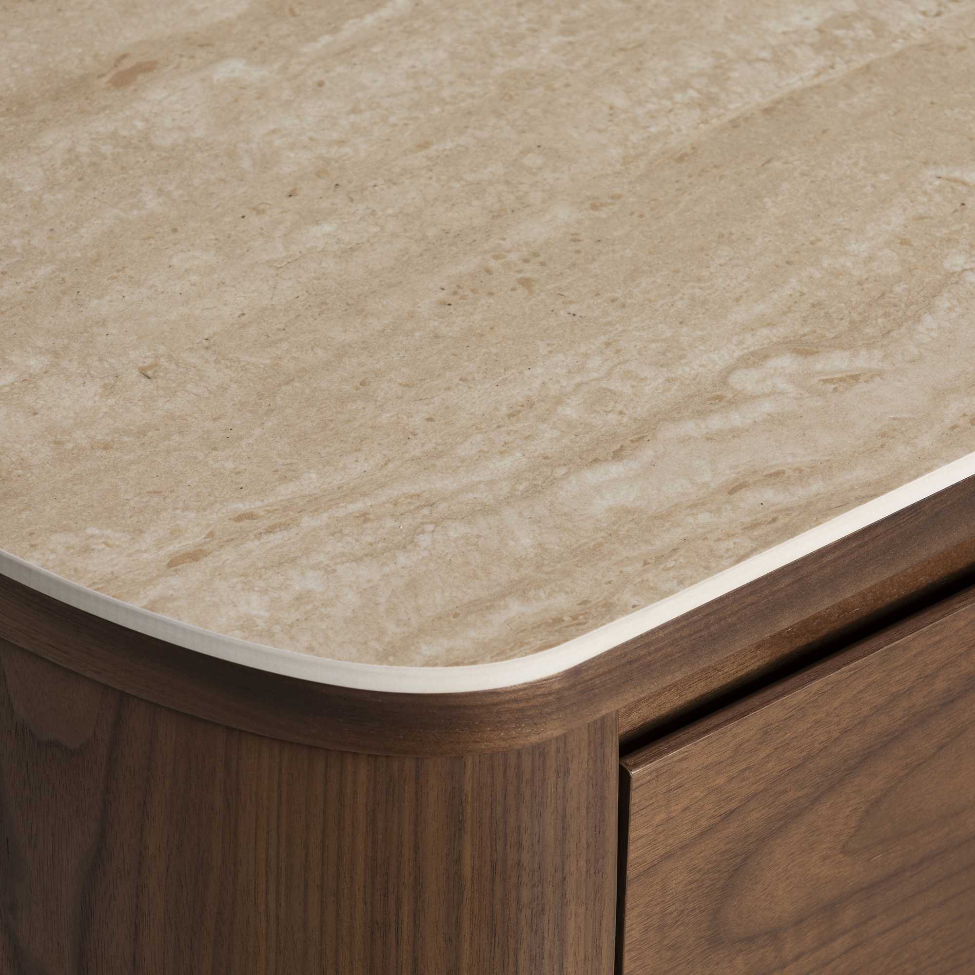 Sumida Ceramic Topped Sideboard, Walnut