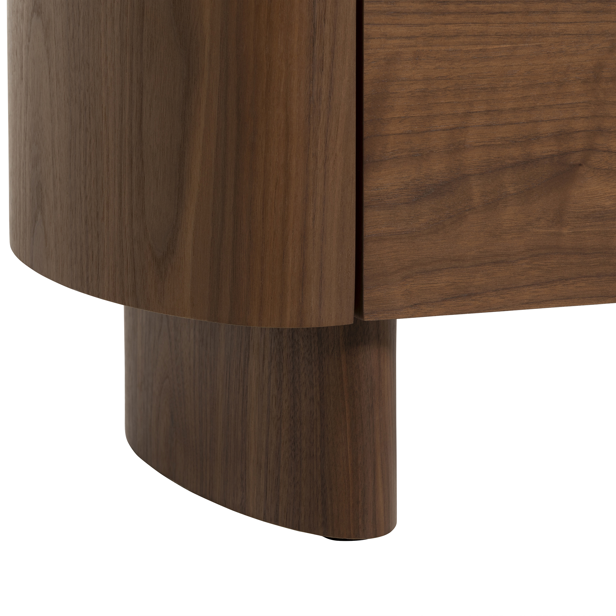 Sumida Ceramic Topped TV Unit, Natural Walnut Veneer