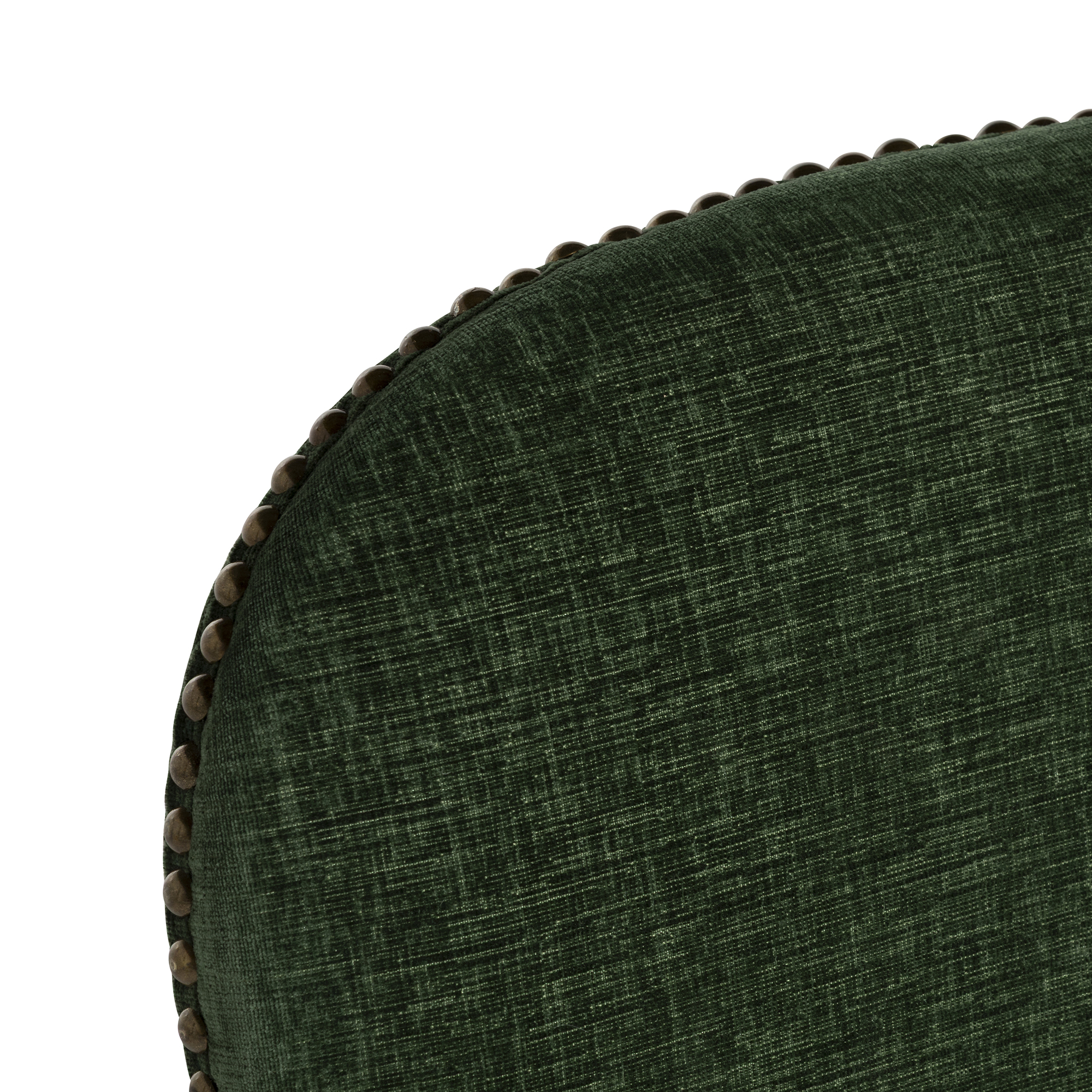 Gable Green Fabric Dining Chair with Dark Legs