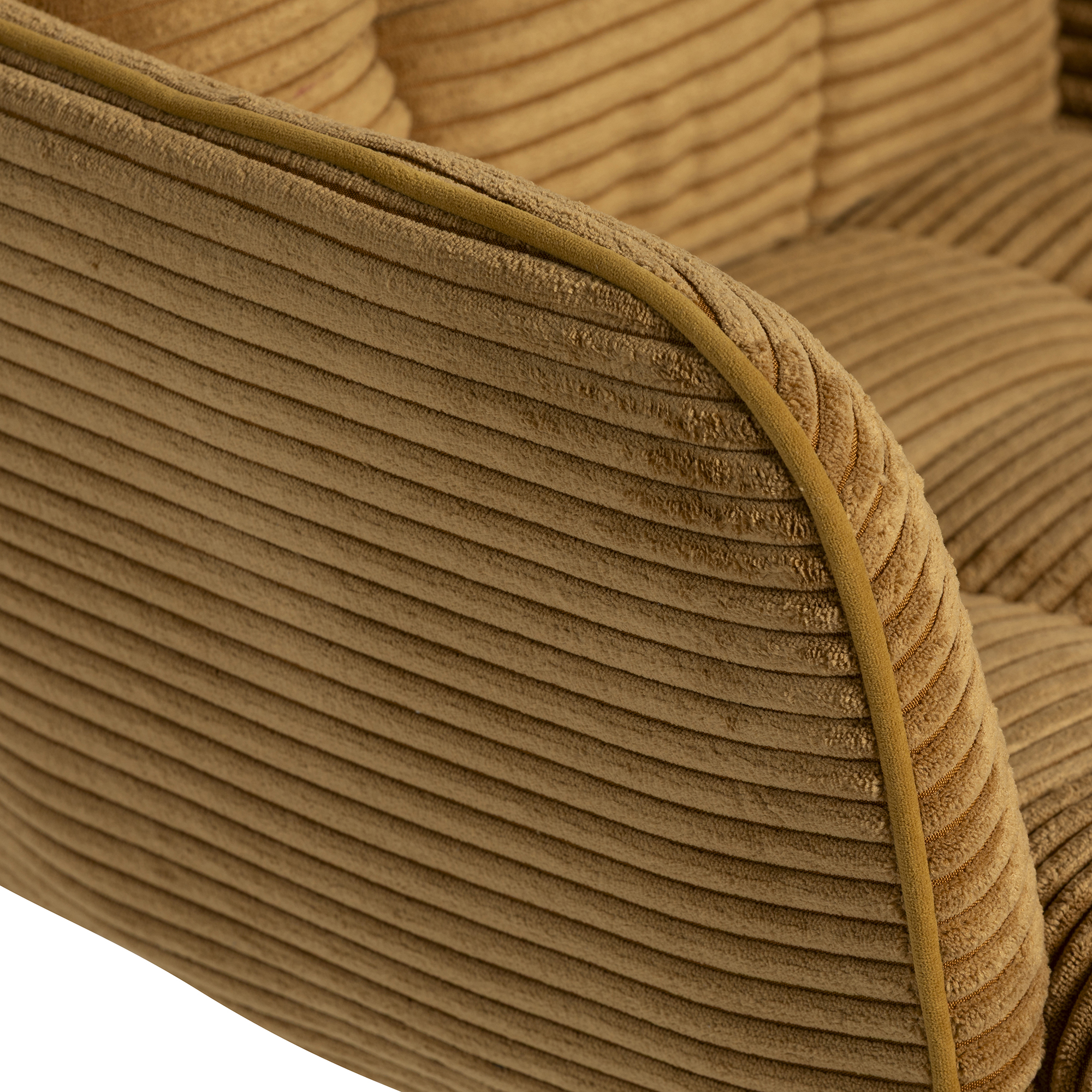 Odine Mustard Yellow Velvet Swivel Dining Chair with High Arms, Black Legs